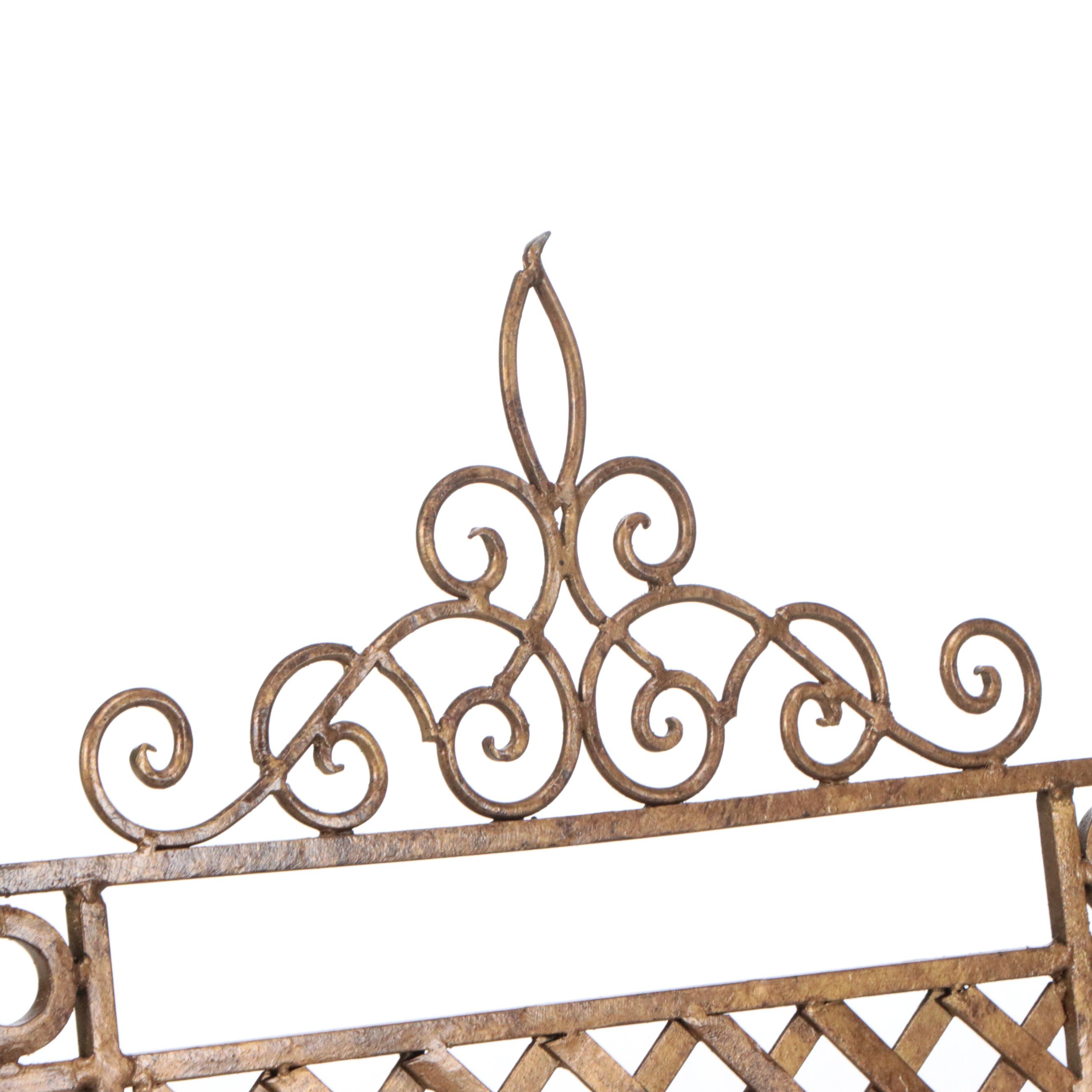 Neoclassical Style Gold-Tone Metal Book Stand