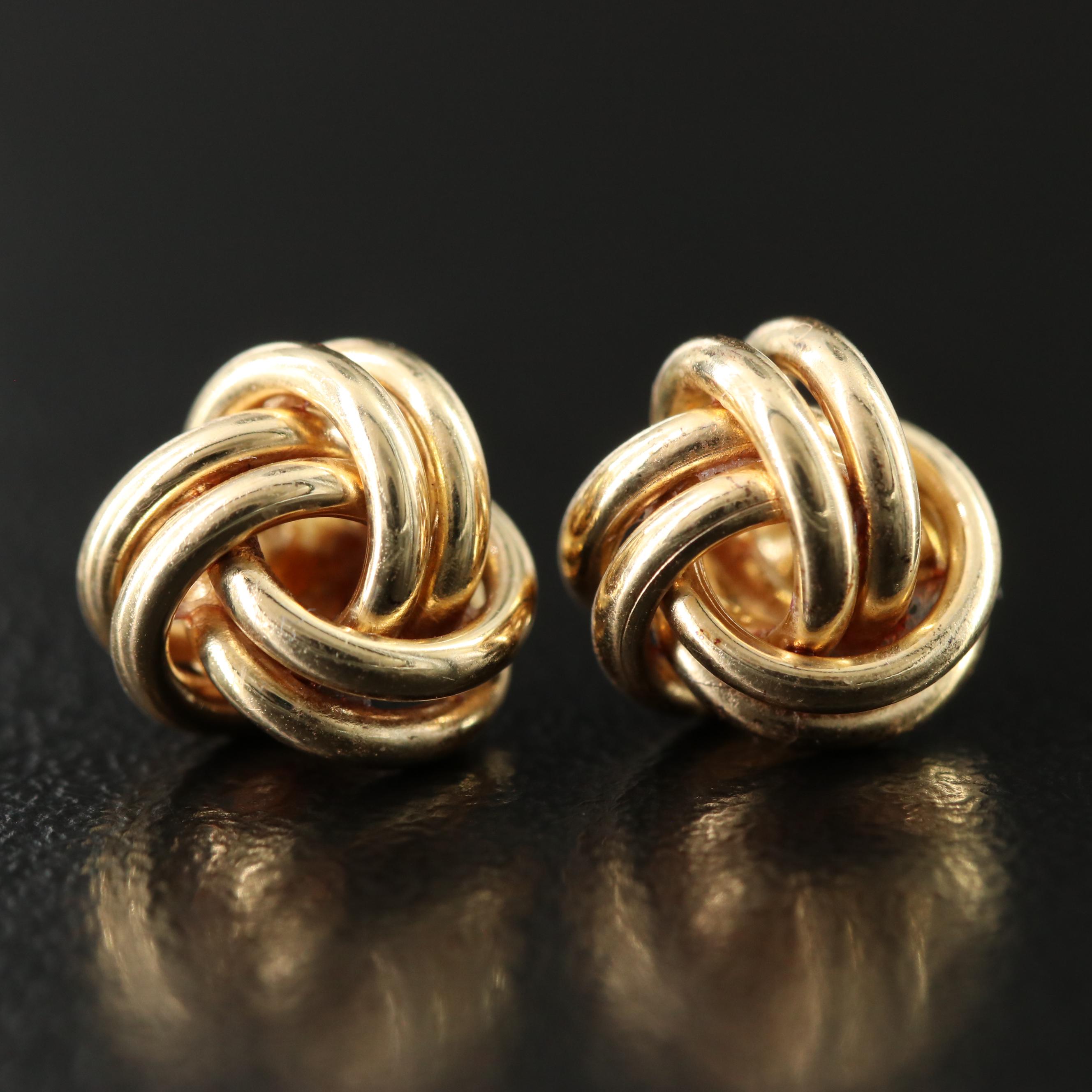 14K Knot Earrings