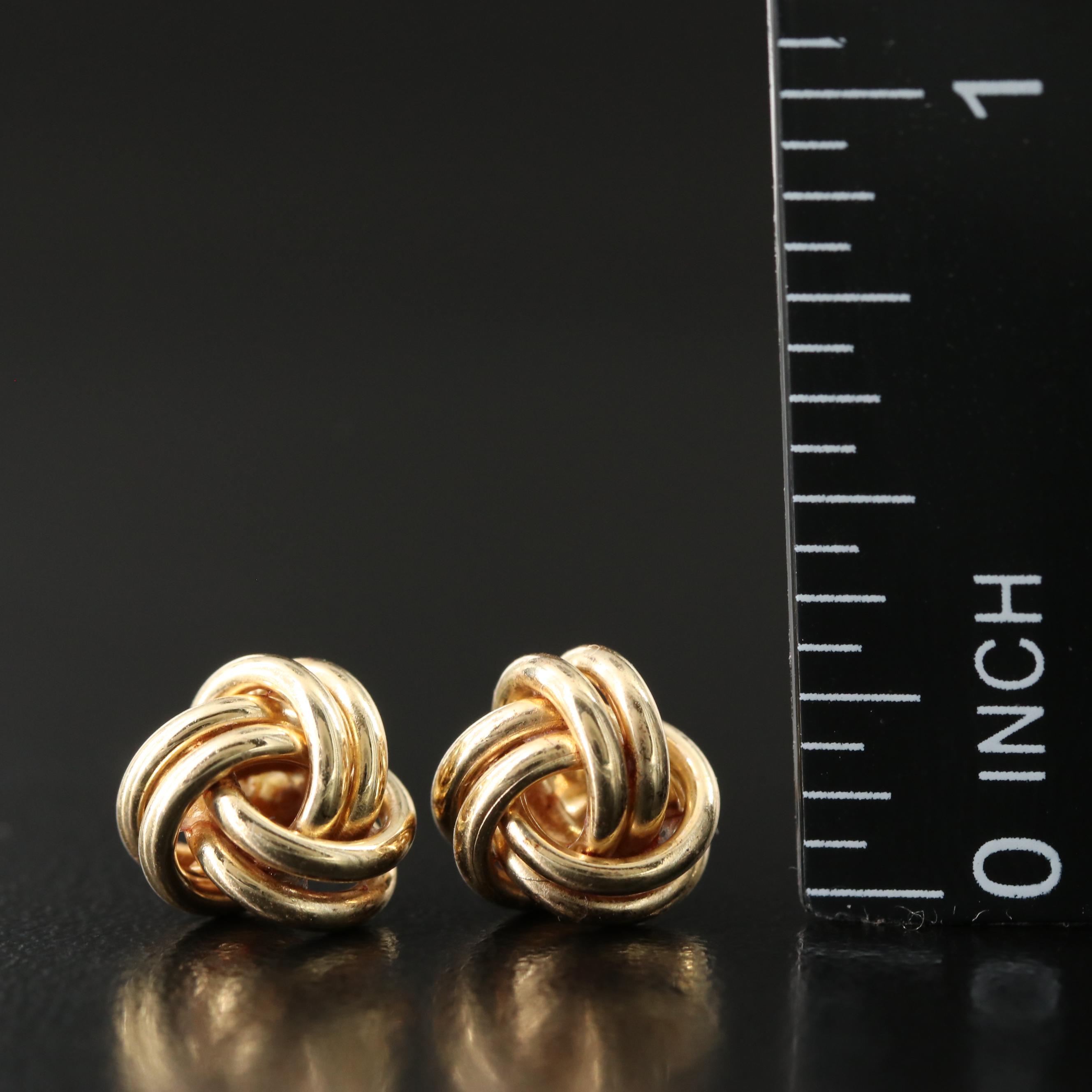 14K Knot Earrings