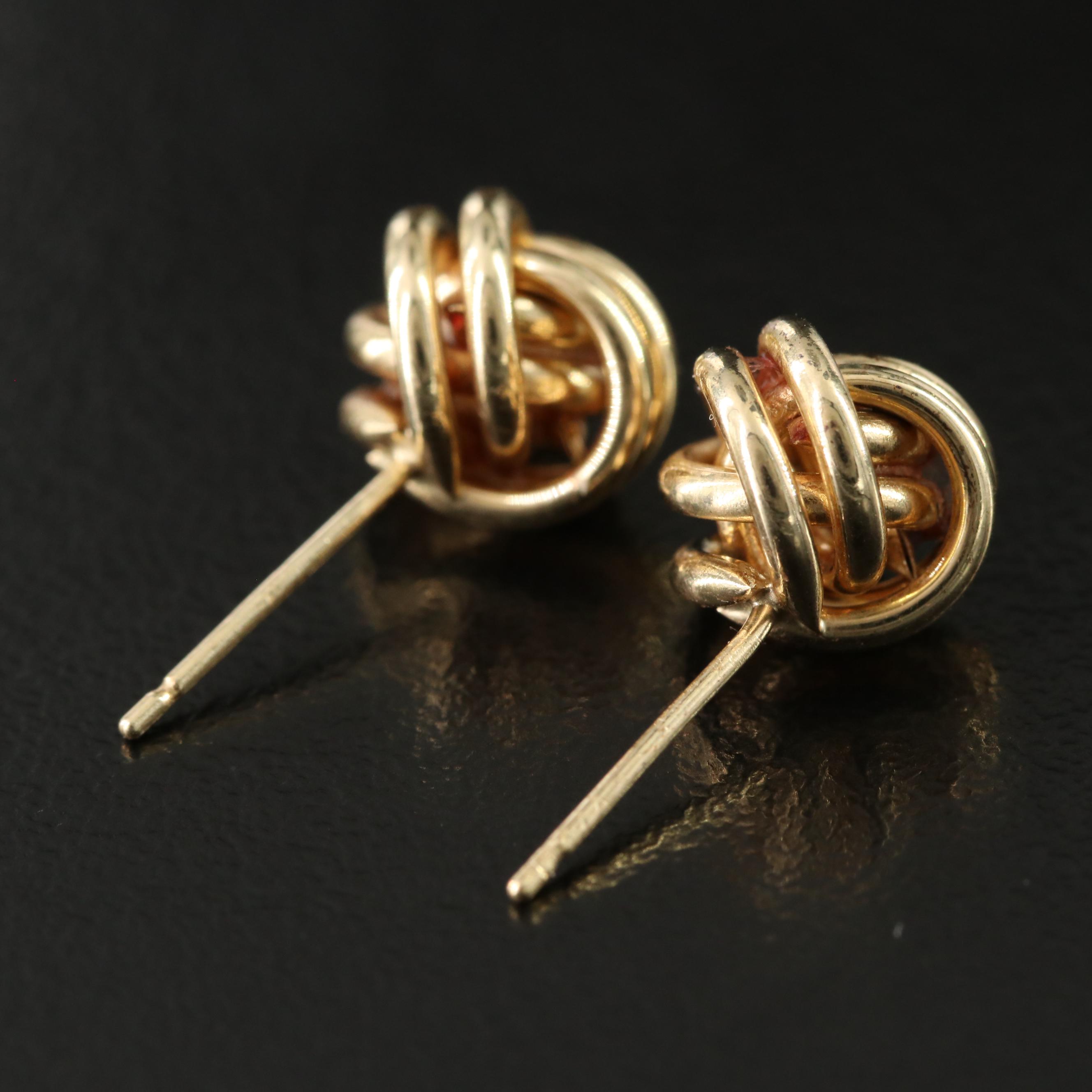 14K Knot Earrings