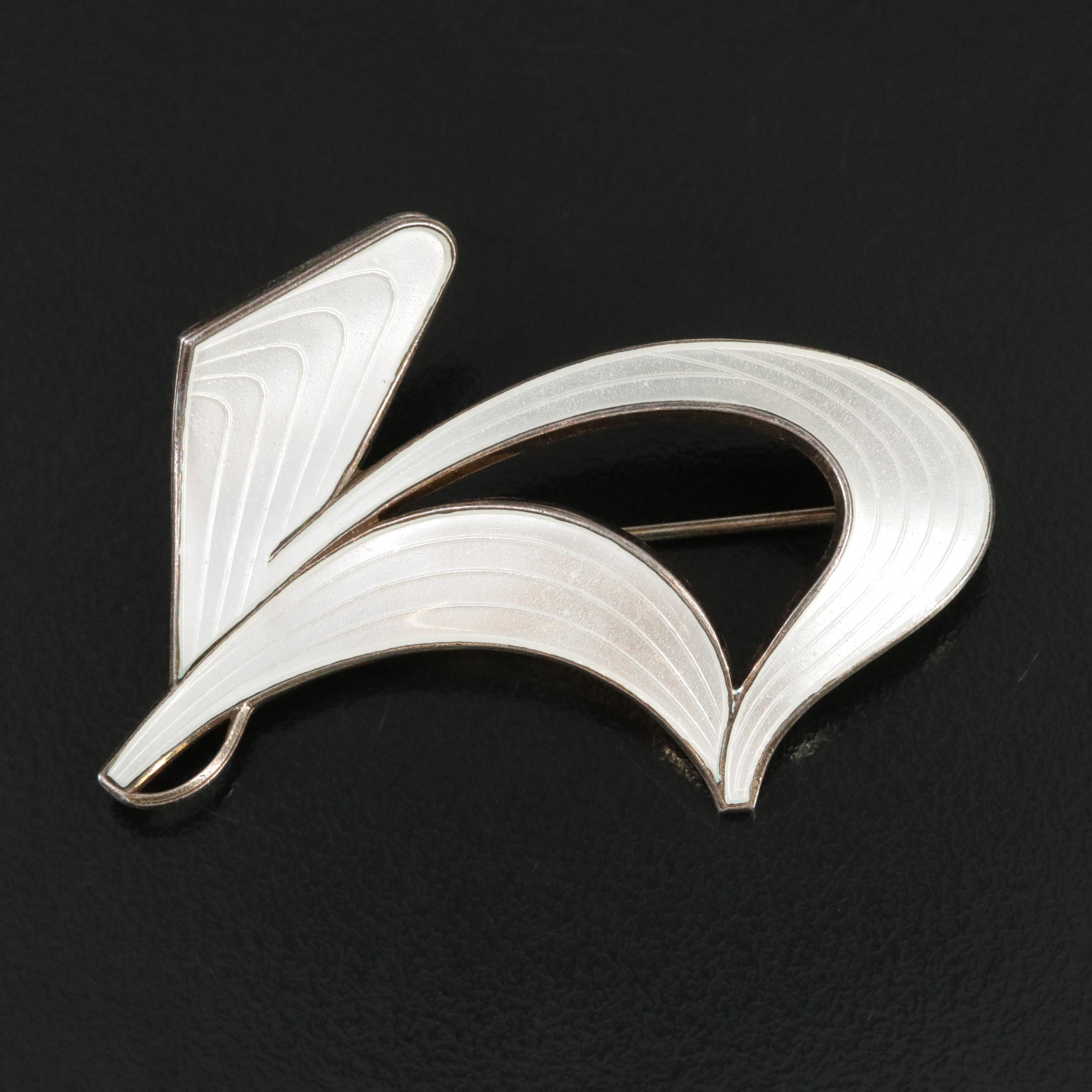 Ivar T. Holth Sterling Enamel Brooch