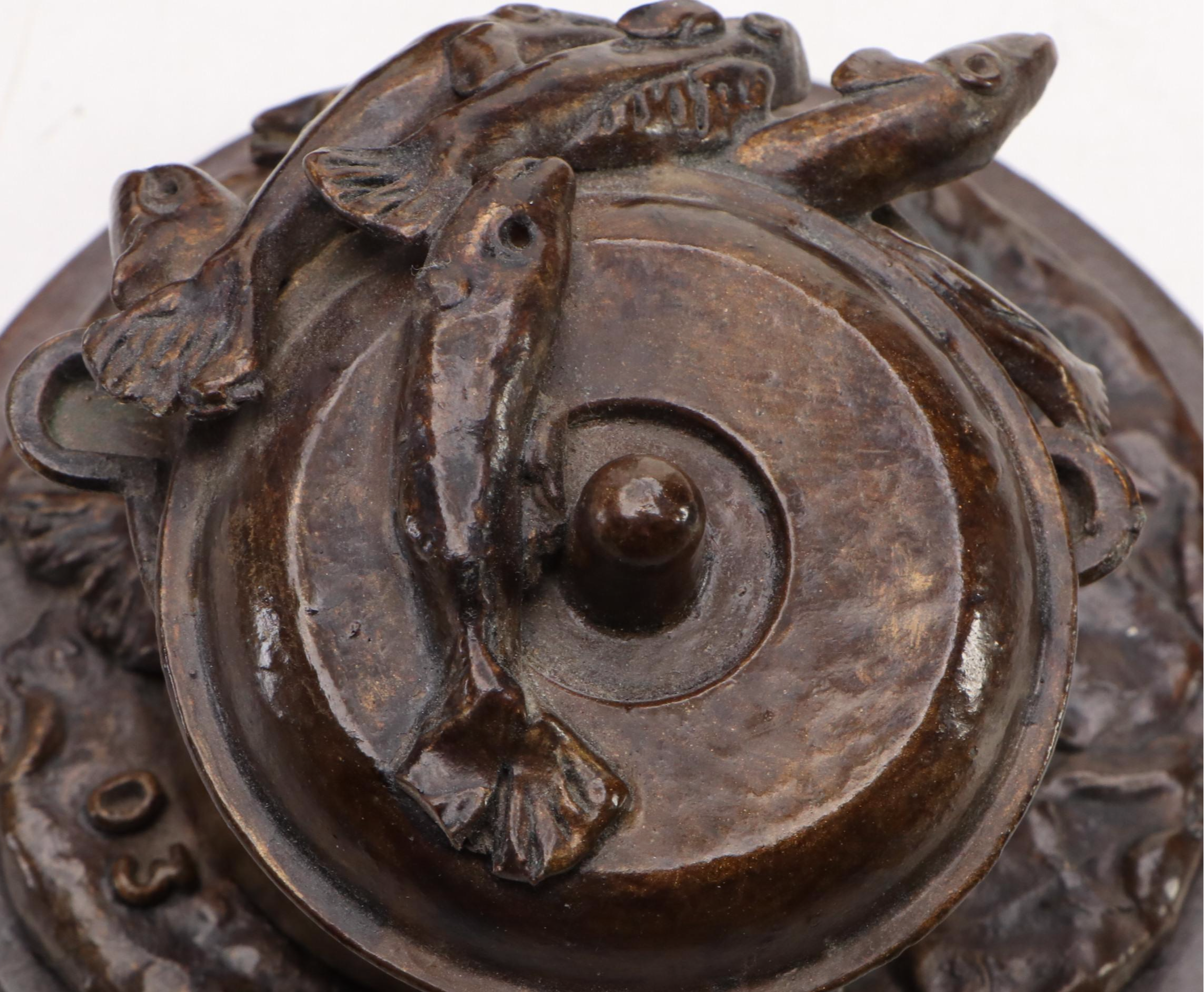 Wood US Navy Soldier and Cast Cross Tombstone Banks with Vaccher Resin Fish Pot