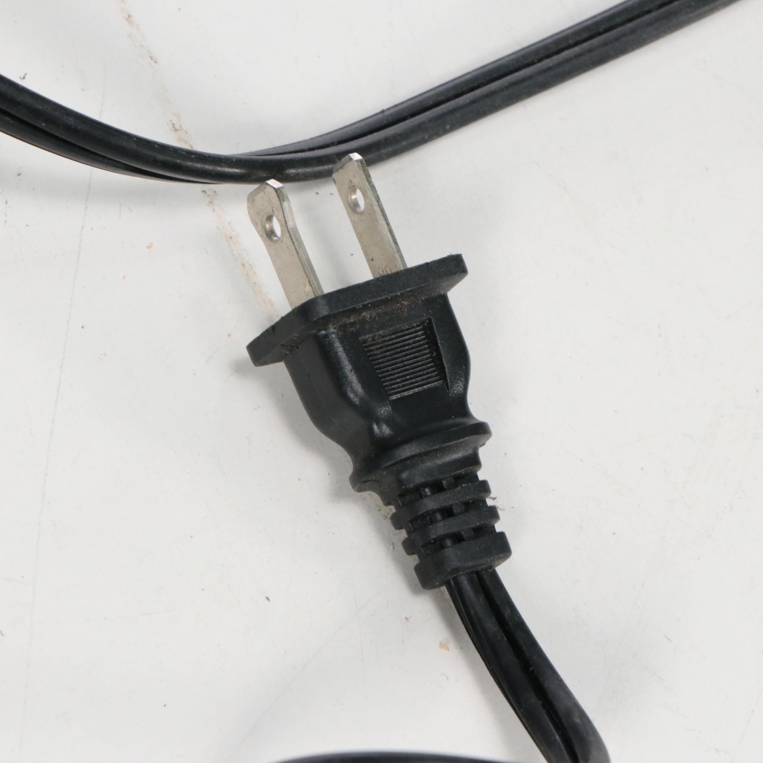 Yellow and Green Crystal Chandelier Adapted as Table Lamp