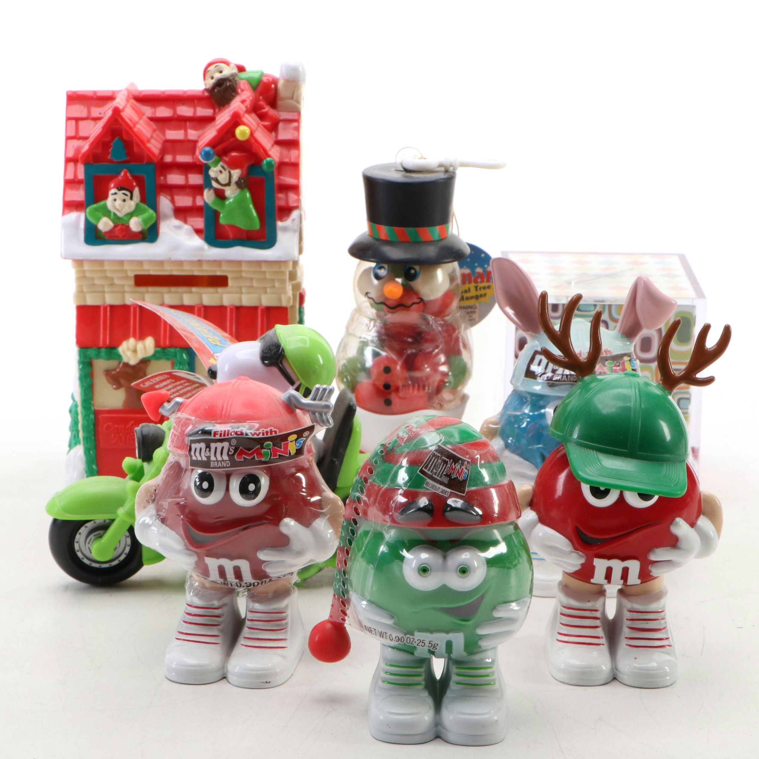 Christmas-Themed Banks, M&M's Candy Containers and More