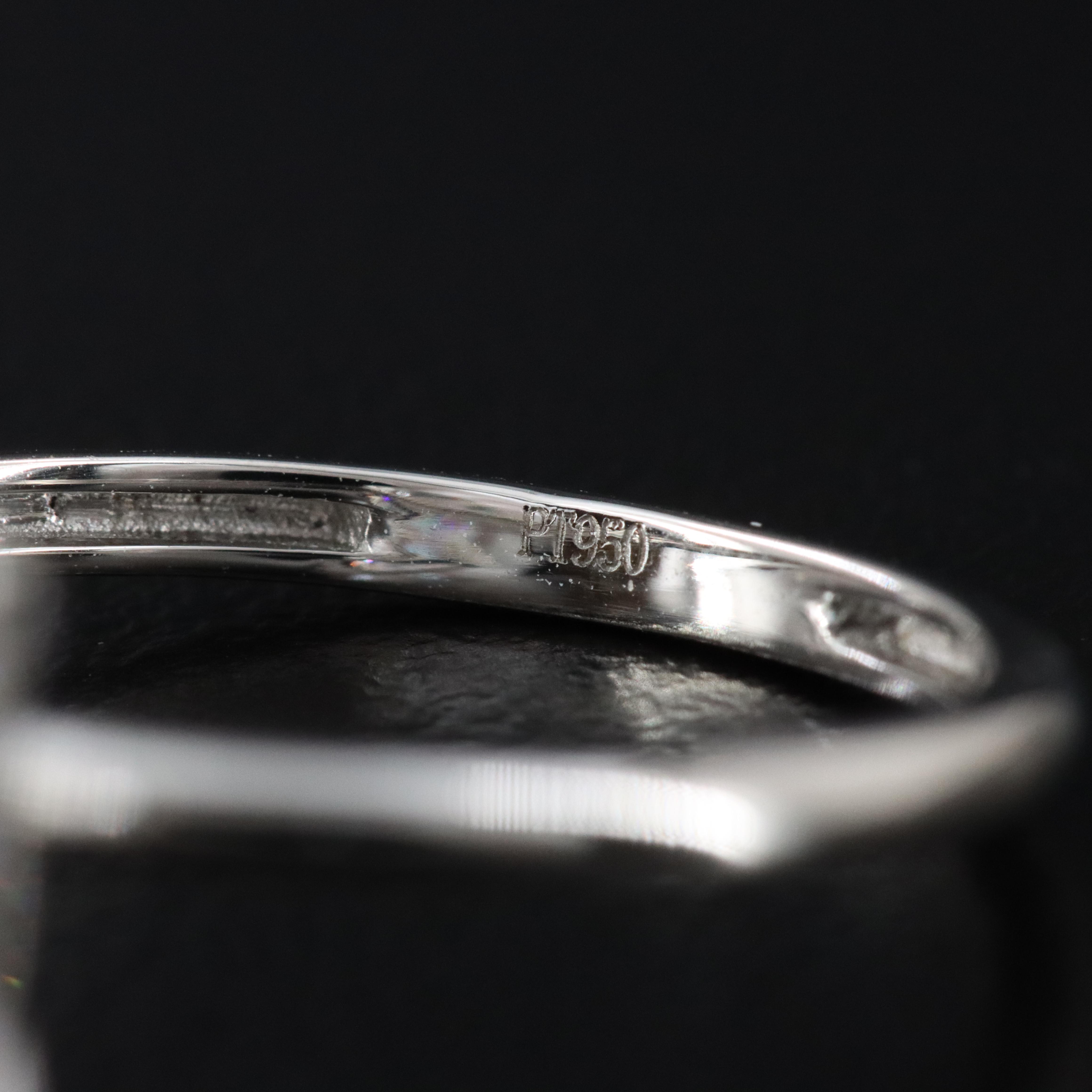 Platinum 4.02 CT Lab Grown Diamond Solitaire Ring with IGI Report