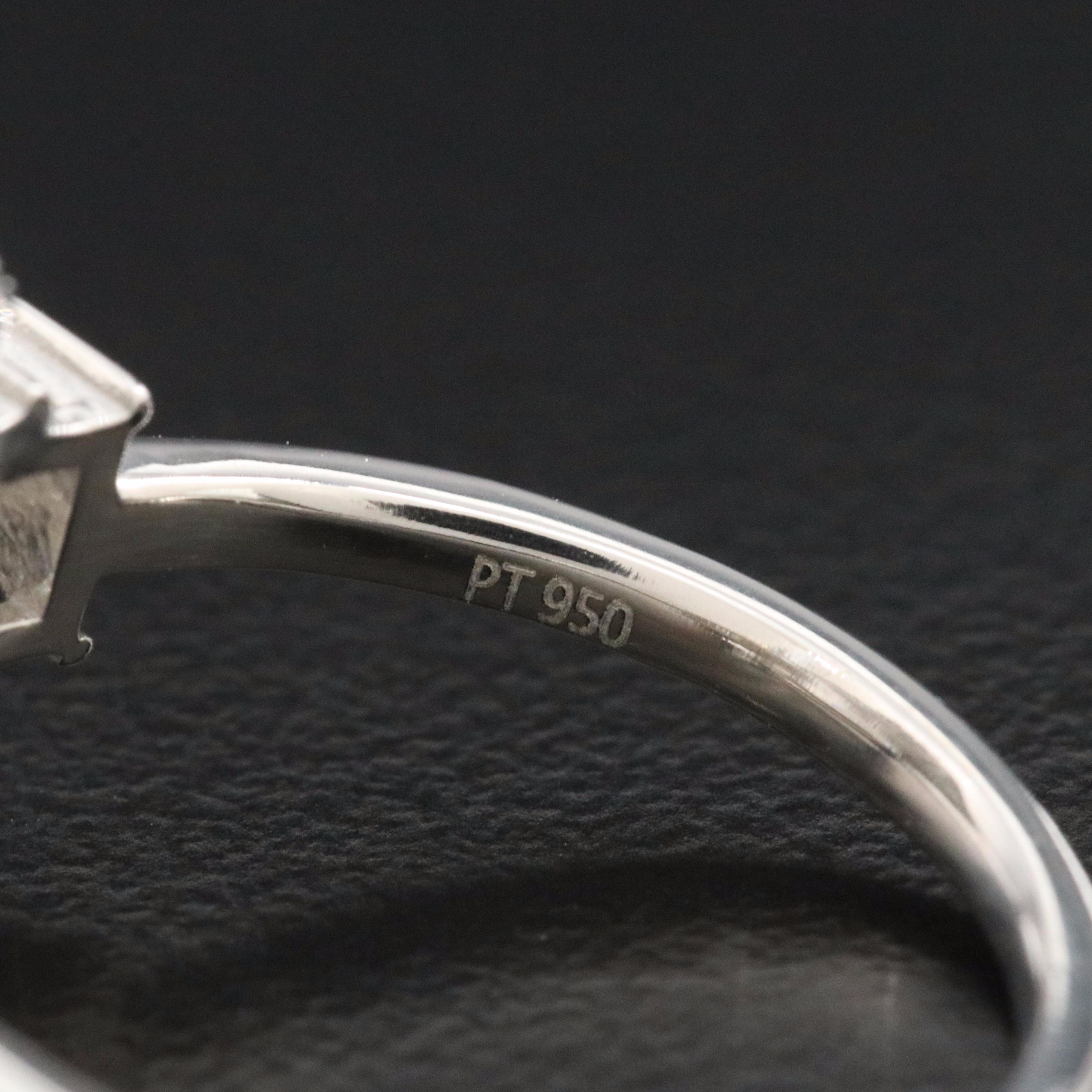 Platinum 6.34 CTW Lab Grown Diamond Ring with IGI Report