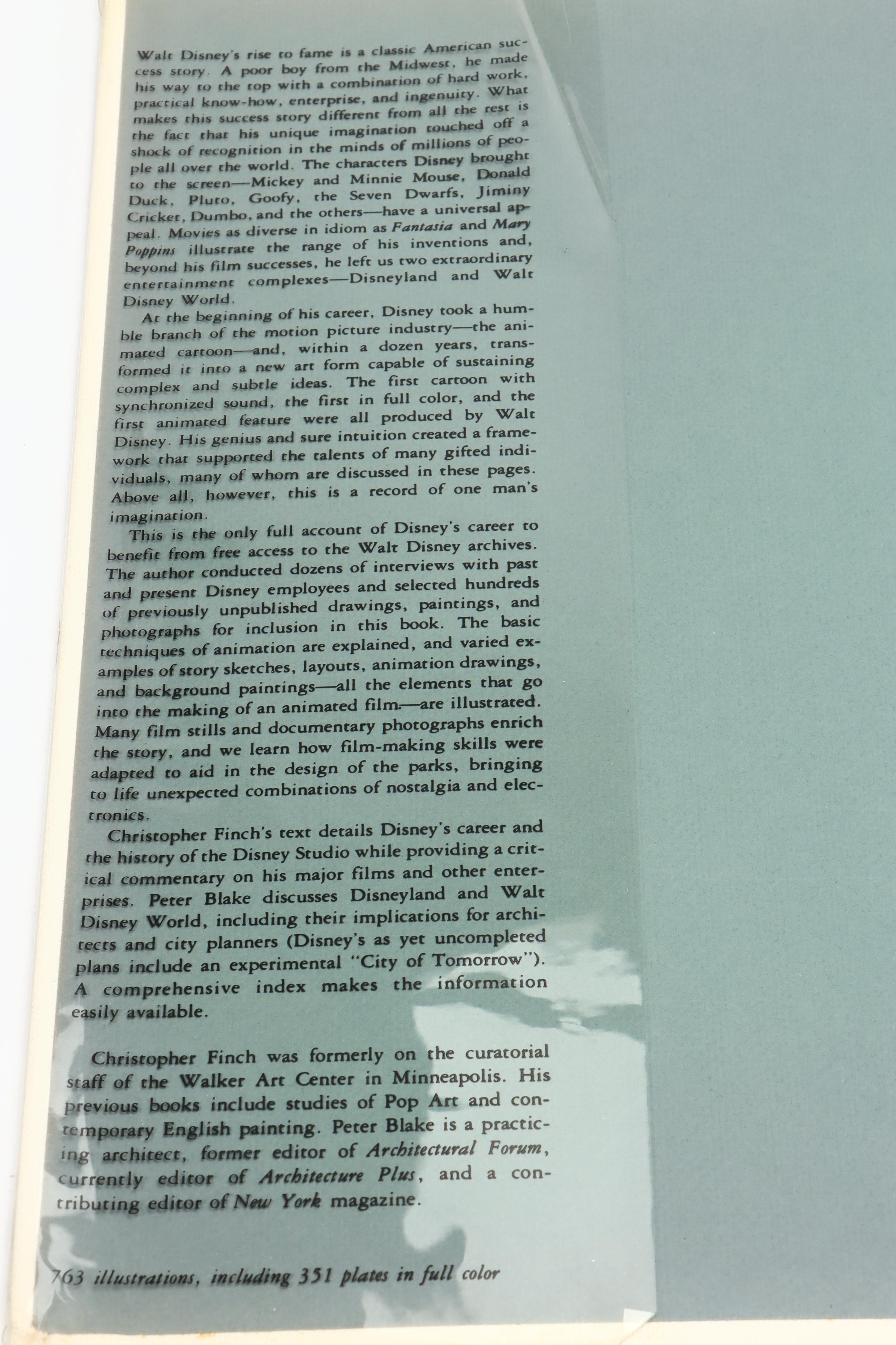 First Edition "The Art of Walt Disney" by Christopher Finch, 1973
