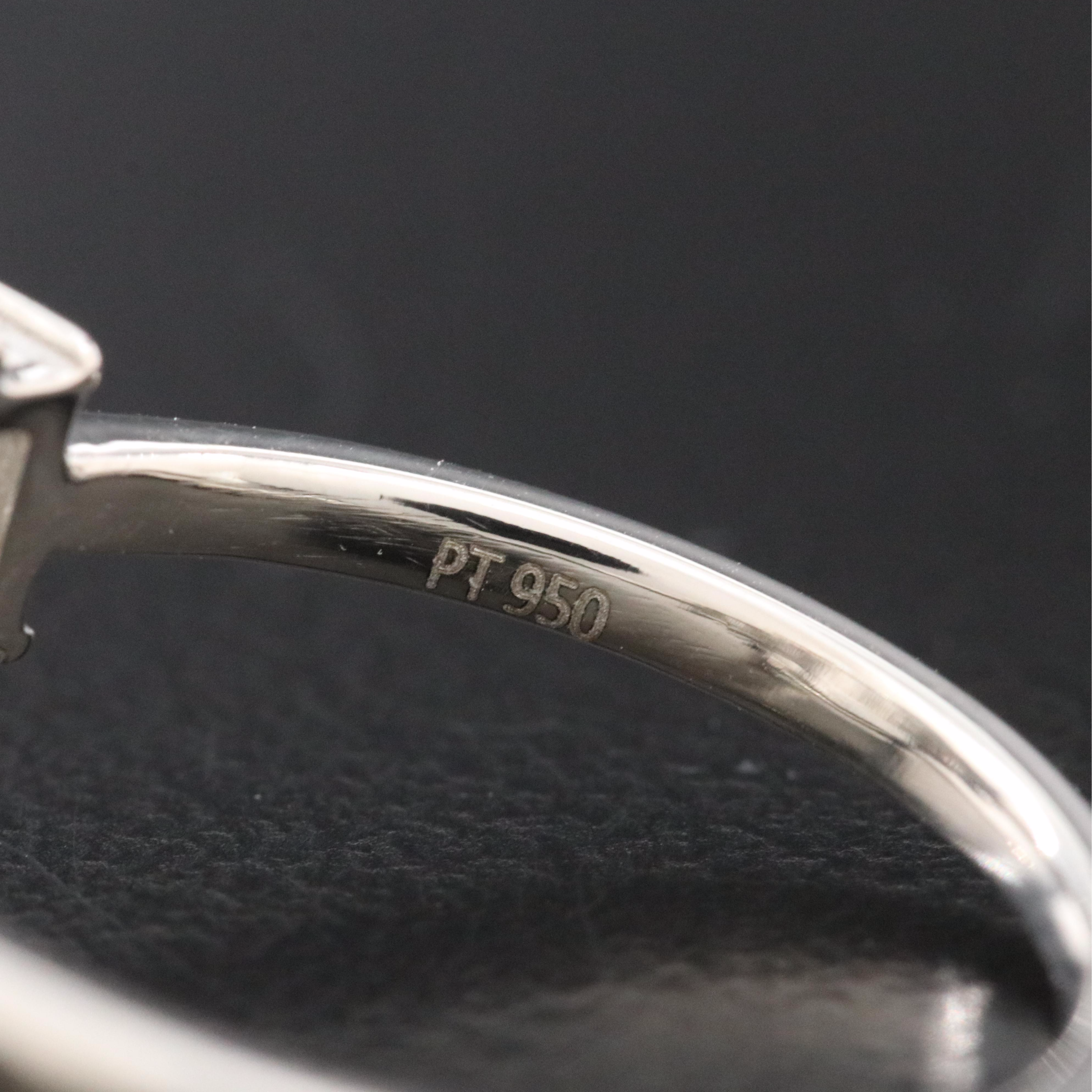 Platinum 6.32 CTW Lab Grown Diamond Ring with IGI Report