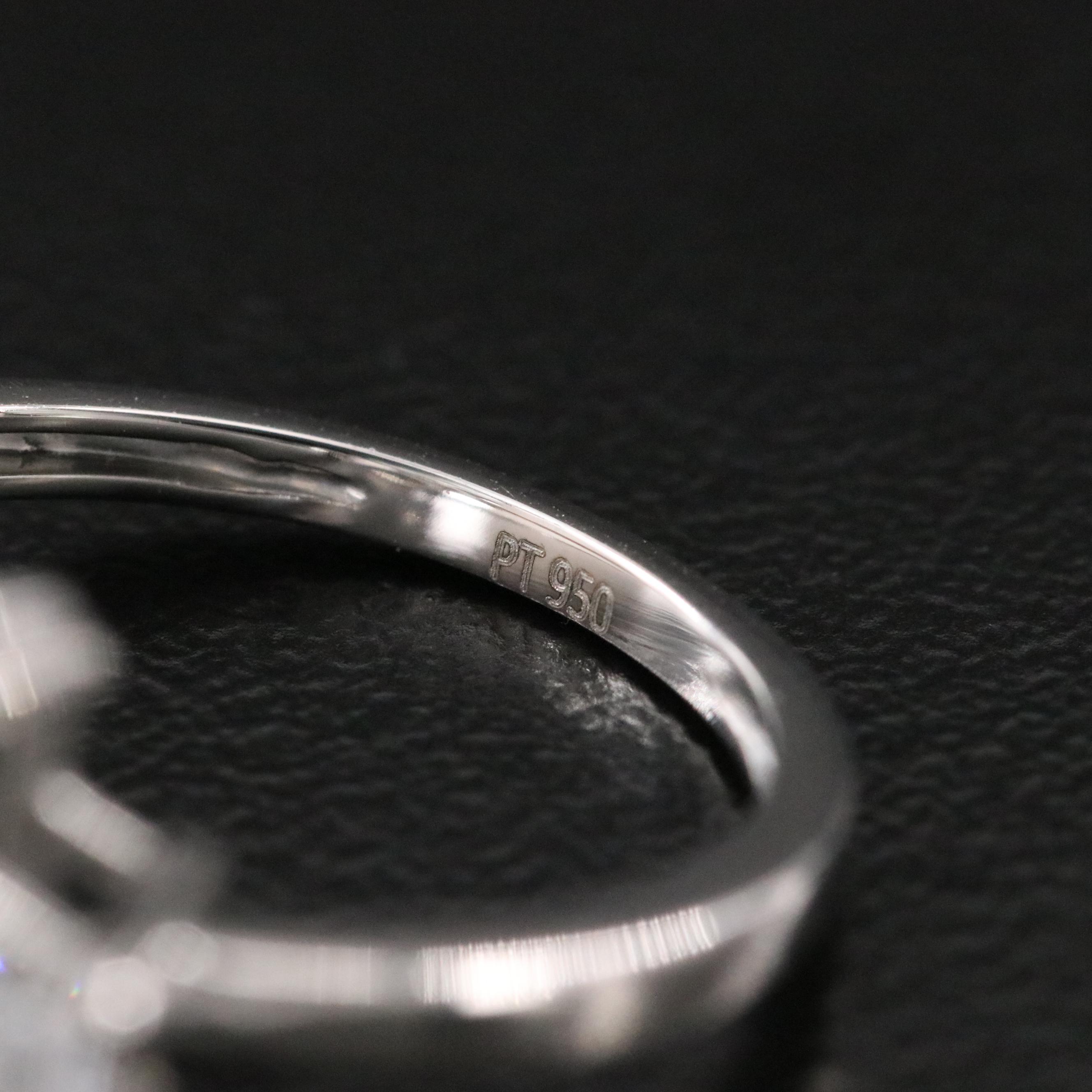 Platinum 6.39 CTW Lab Grown Diamond Ring with IGI Report