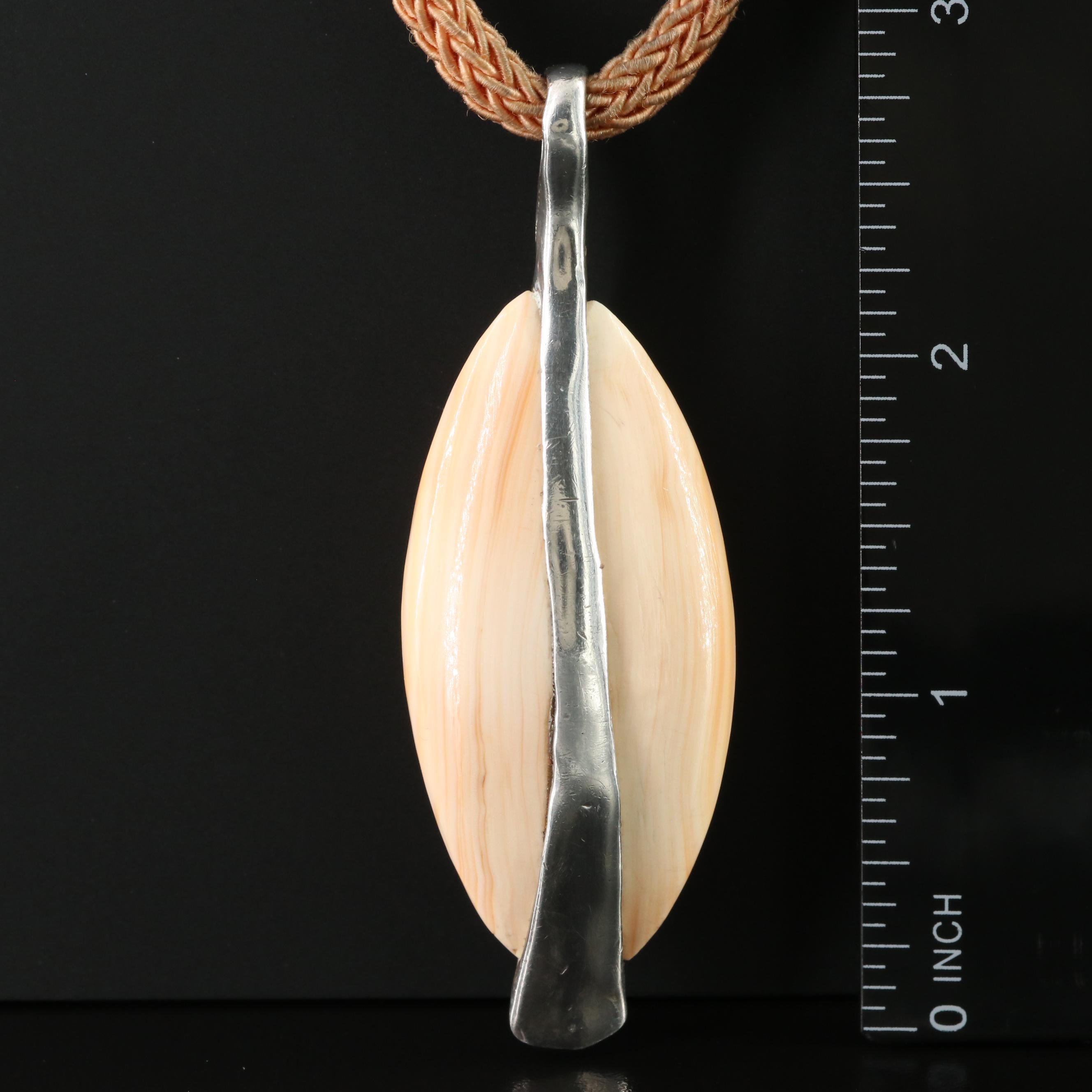 Sterling Shell Pendant Necklace