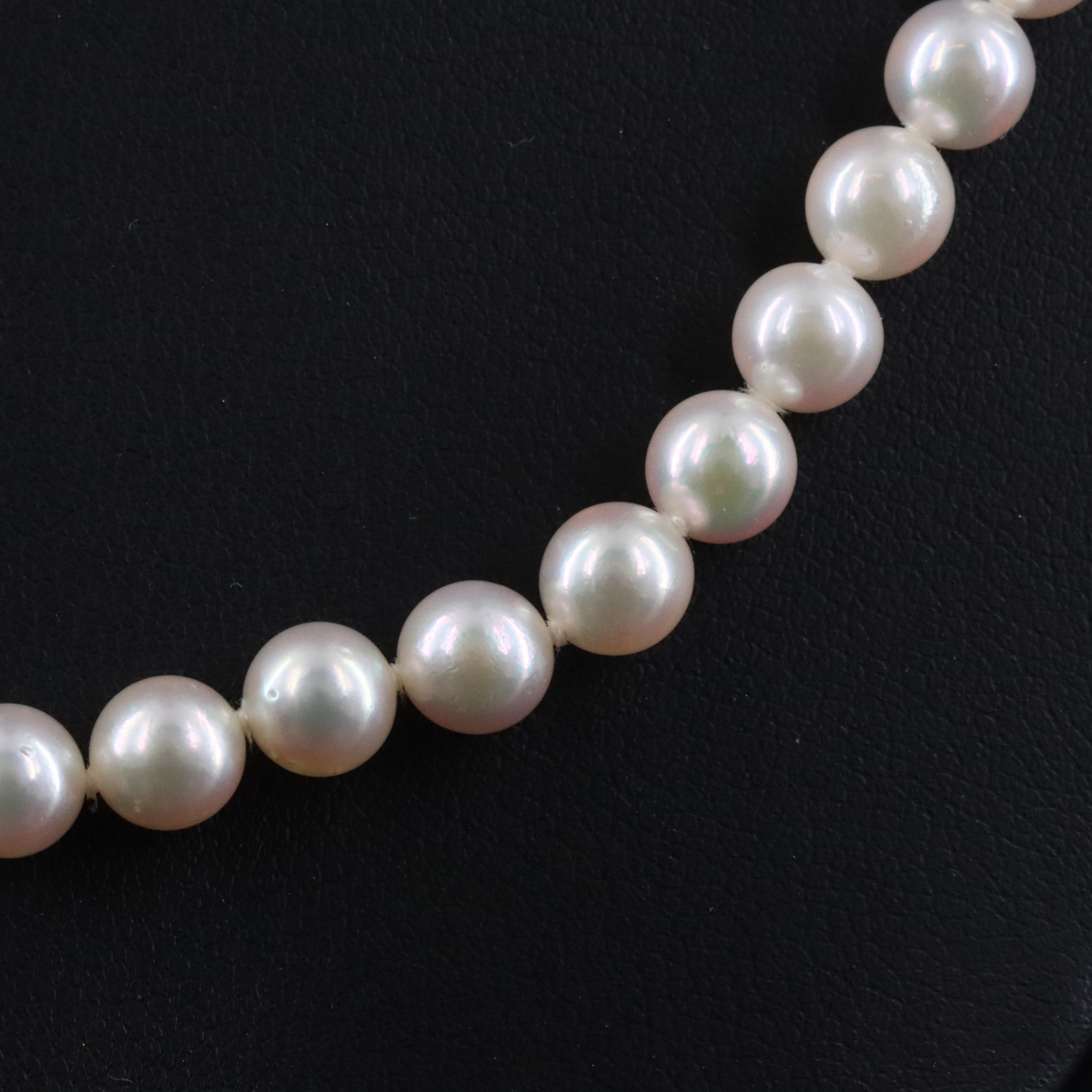 Blue Lagoon Pearl Necklace by Mikimoto with 14K Clasp