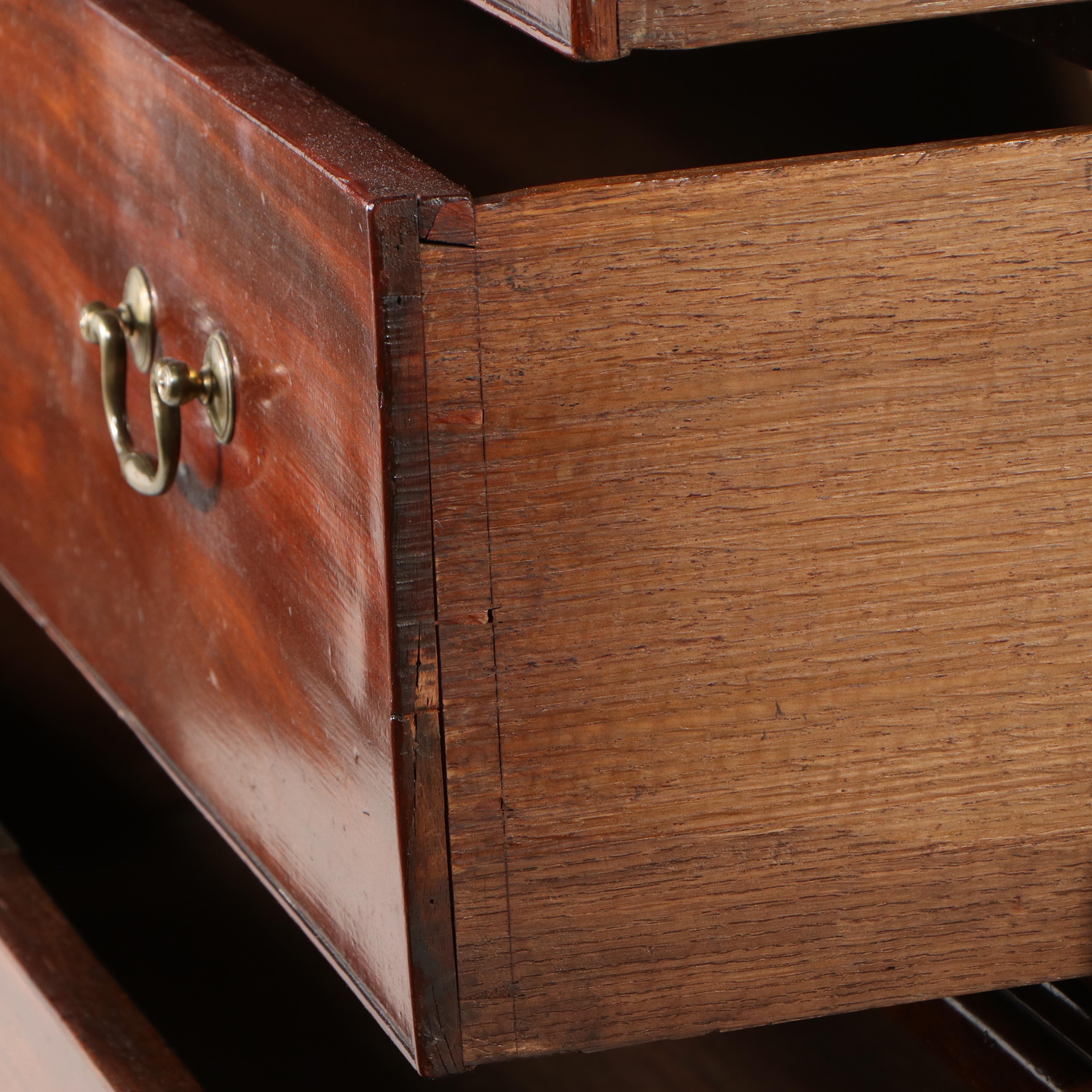 George III Mahogany Chest-on-Chest, Late 18th Century