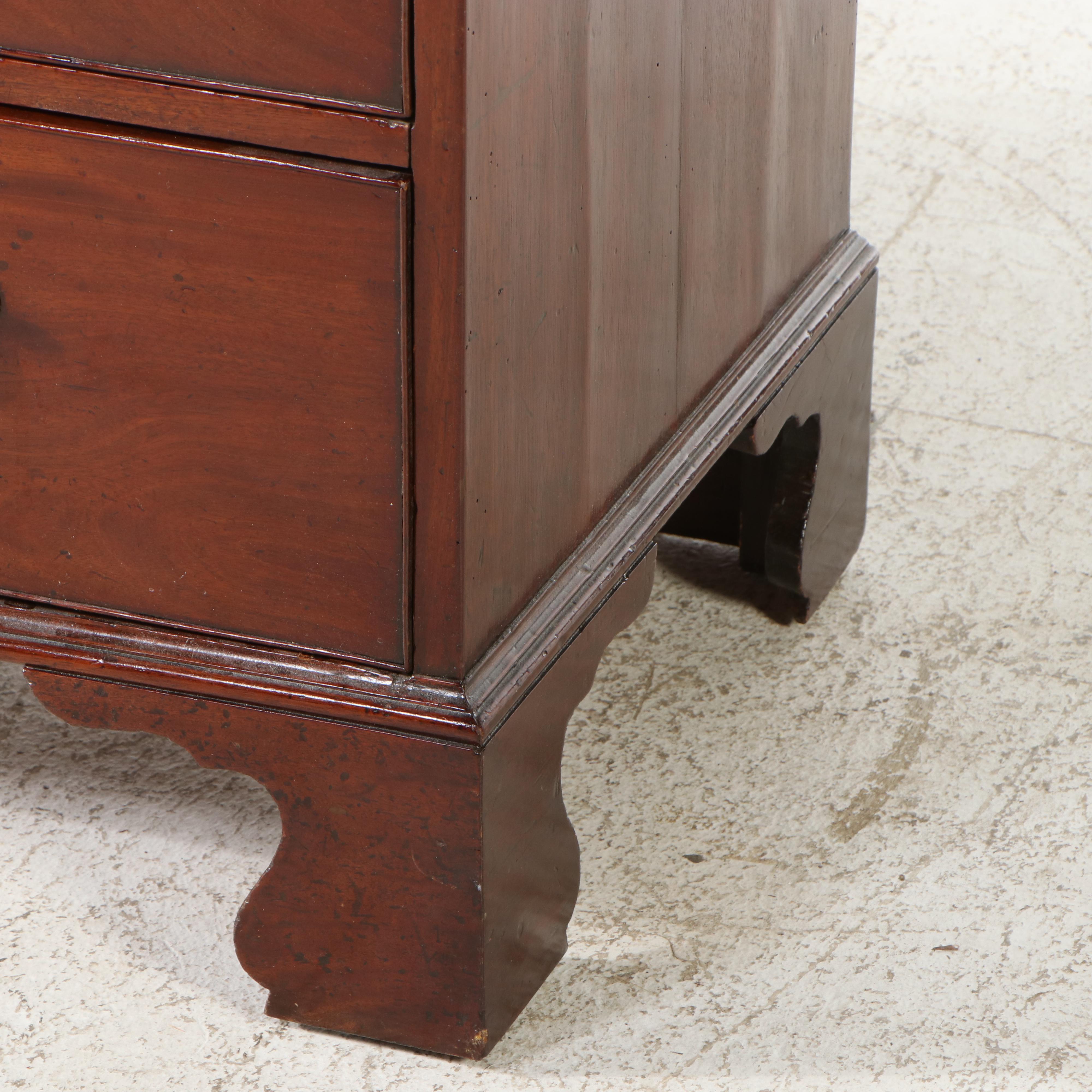 George III Mahogany Chest-on-Chest, Late 18th Century