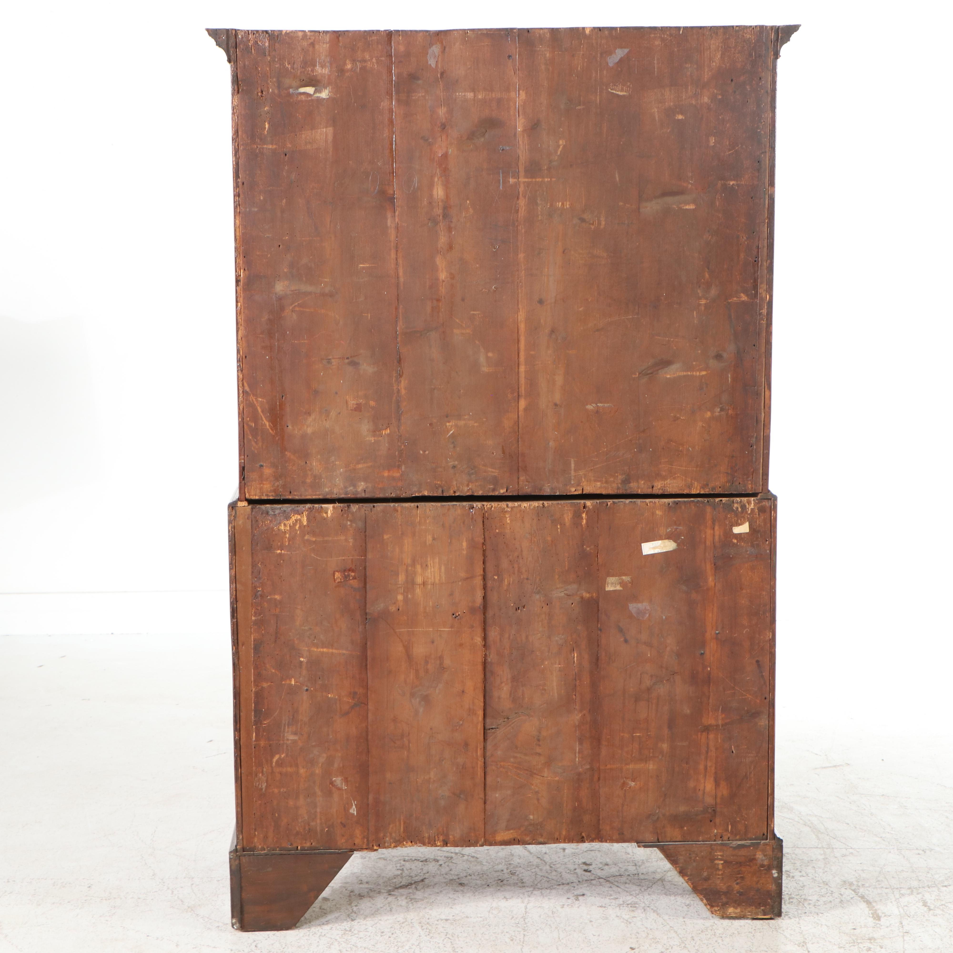 George III Mahogany Chest-on-Chest, Late 18th Century