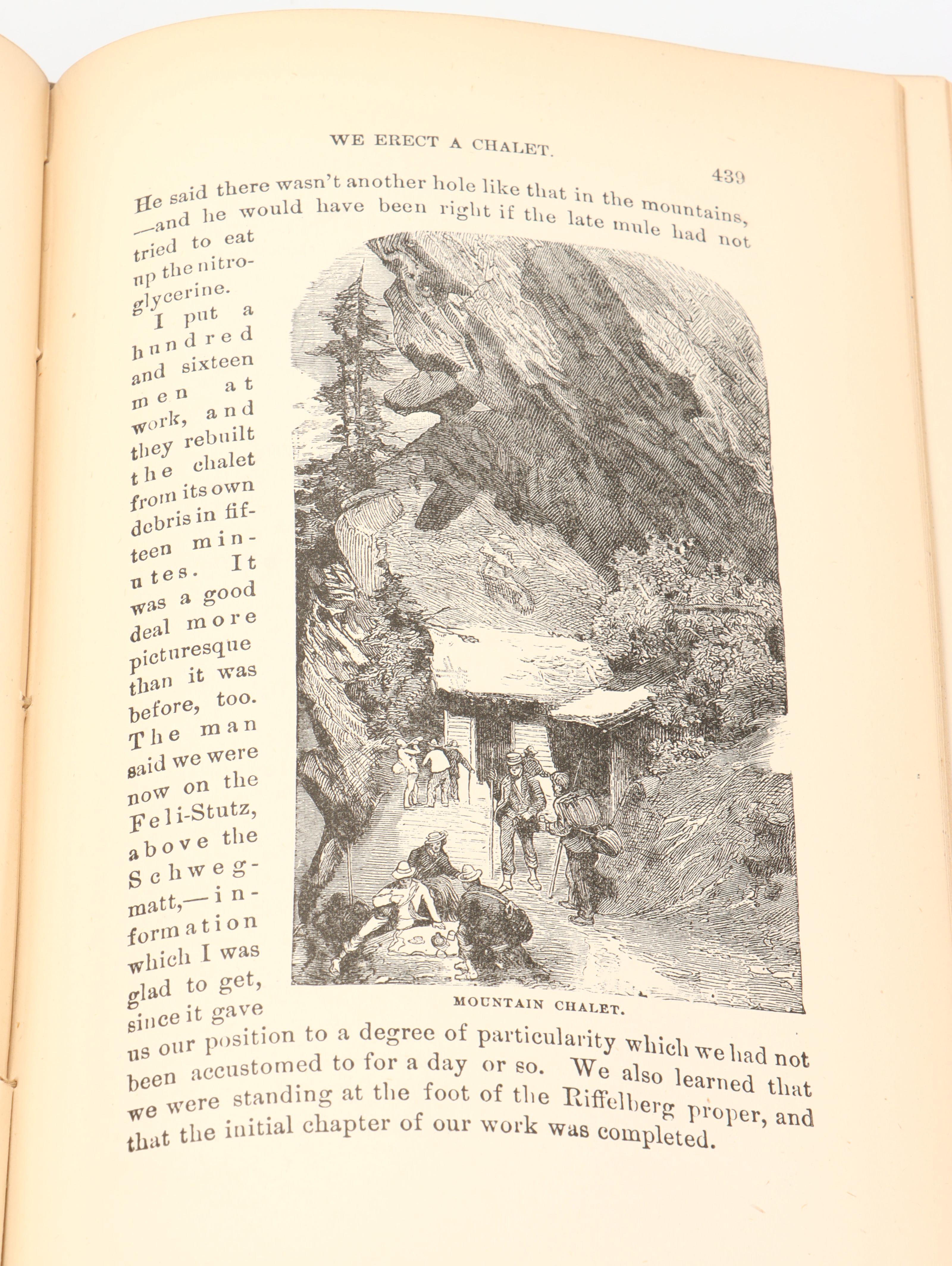 First Edition, Second State "A Tramp Abroad" by Mark Twain, 1880