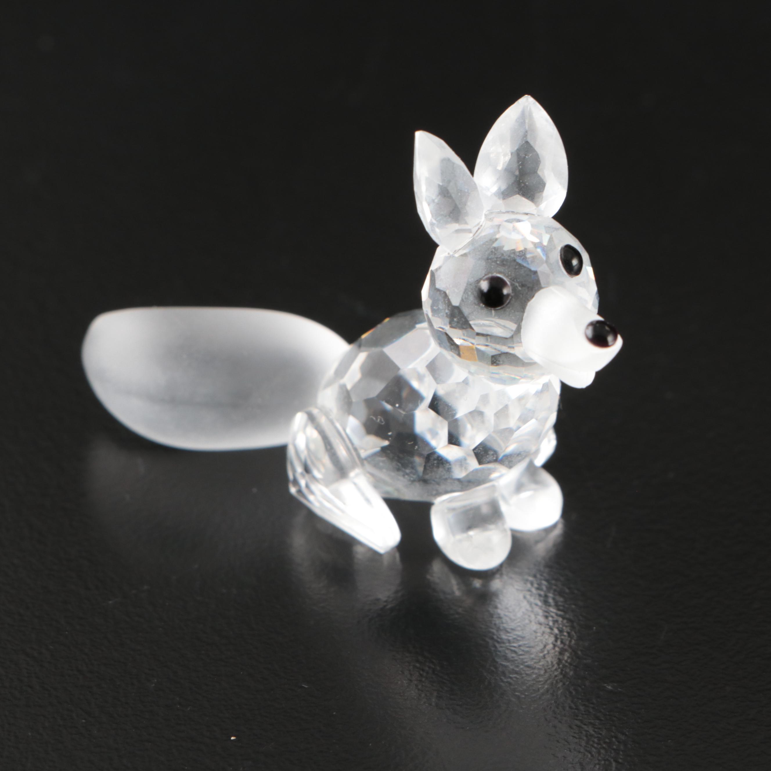 Swarovski Crystal Cat, Fox, and Other Animal Figurines