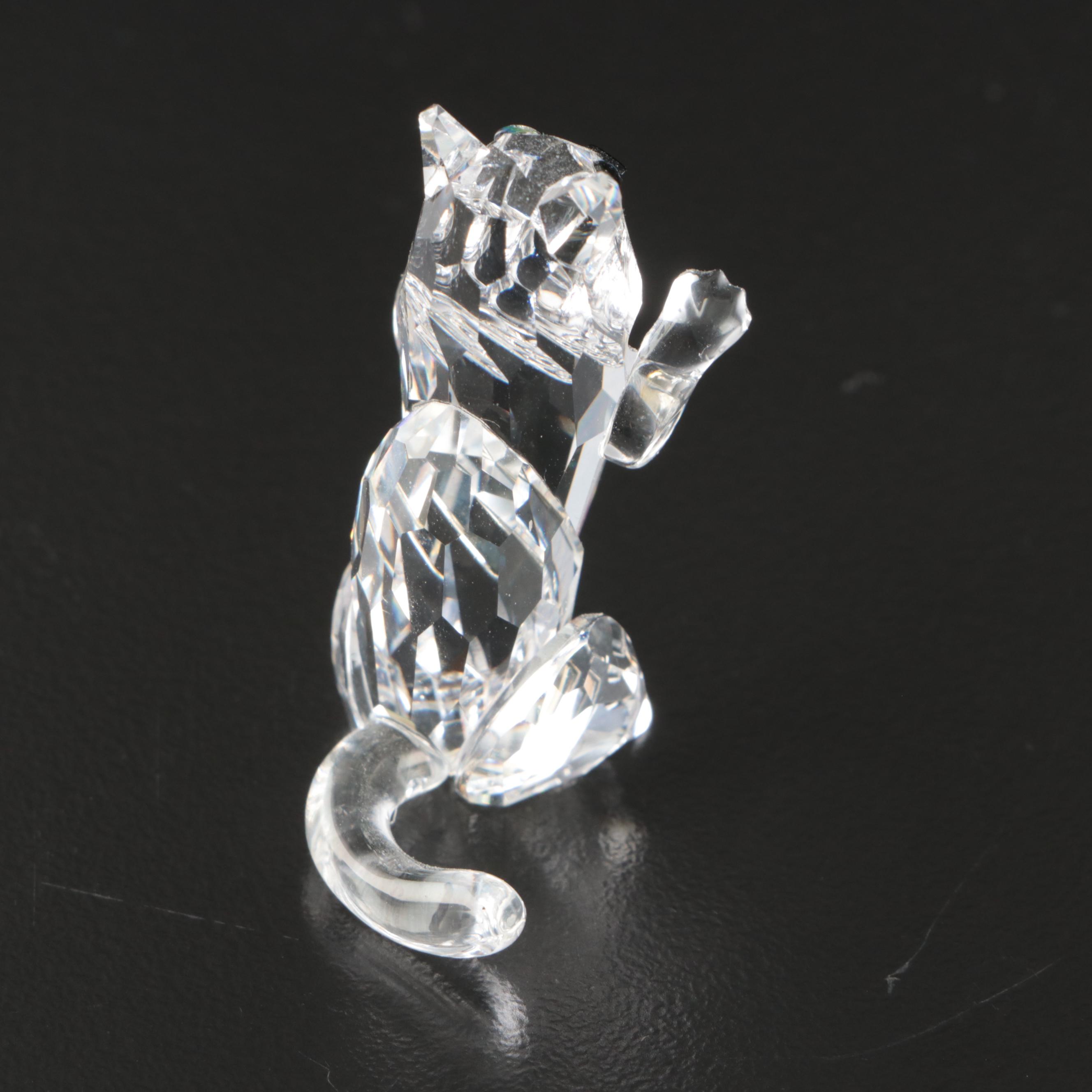 Swarovski Crystal Cat, Fox, and Other Animal Figurines