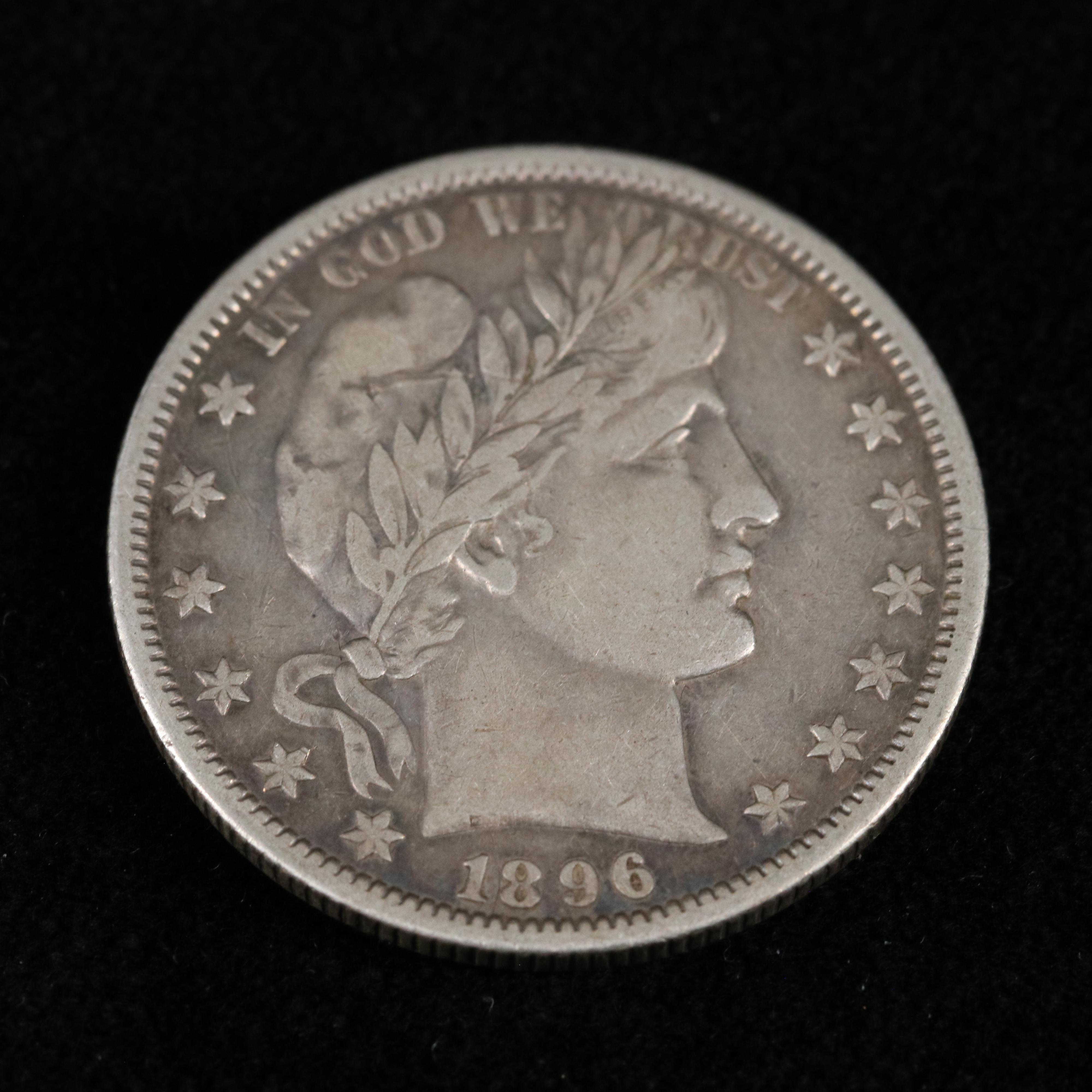 1896-O Barber Silver Half Dollar
