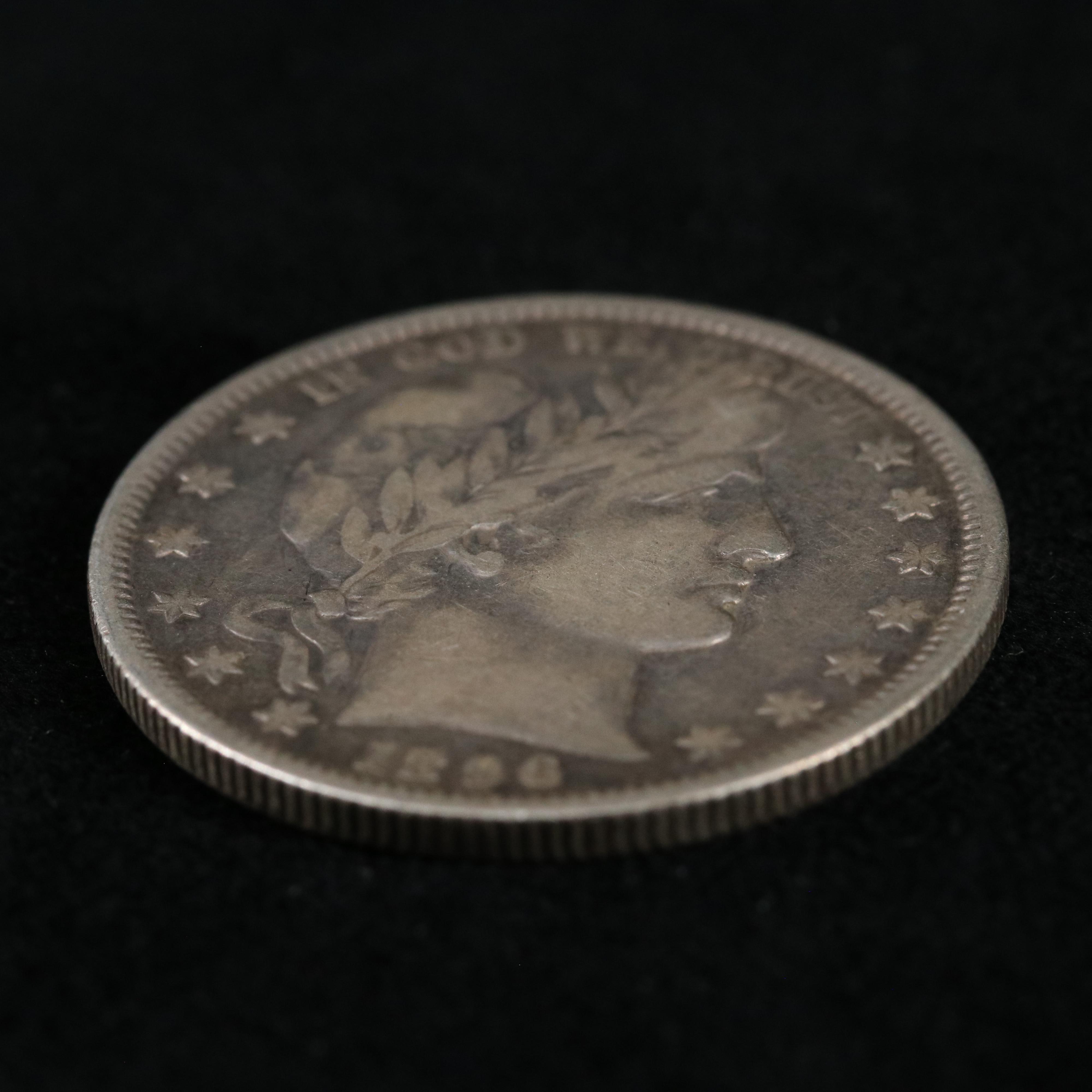 1896-O Barber Silver Half Dollar