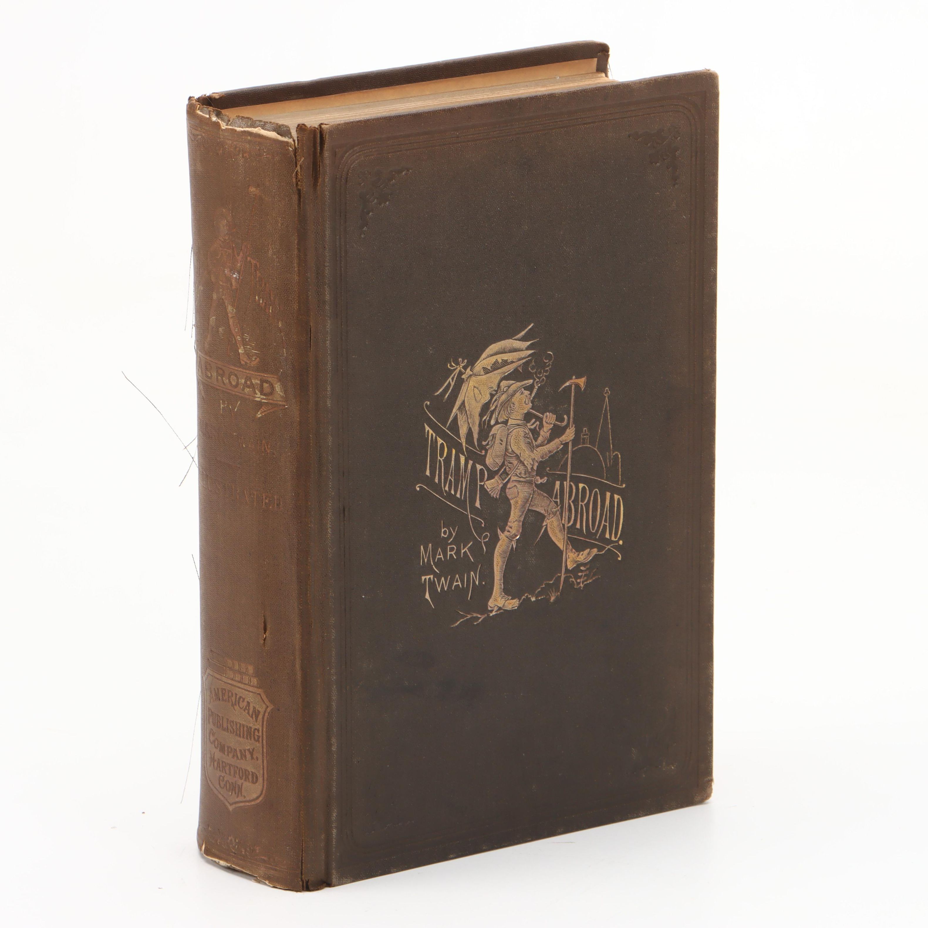 First Edition, Second State "A Tramp Abroad" by Mark Twain, 1880