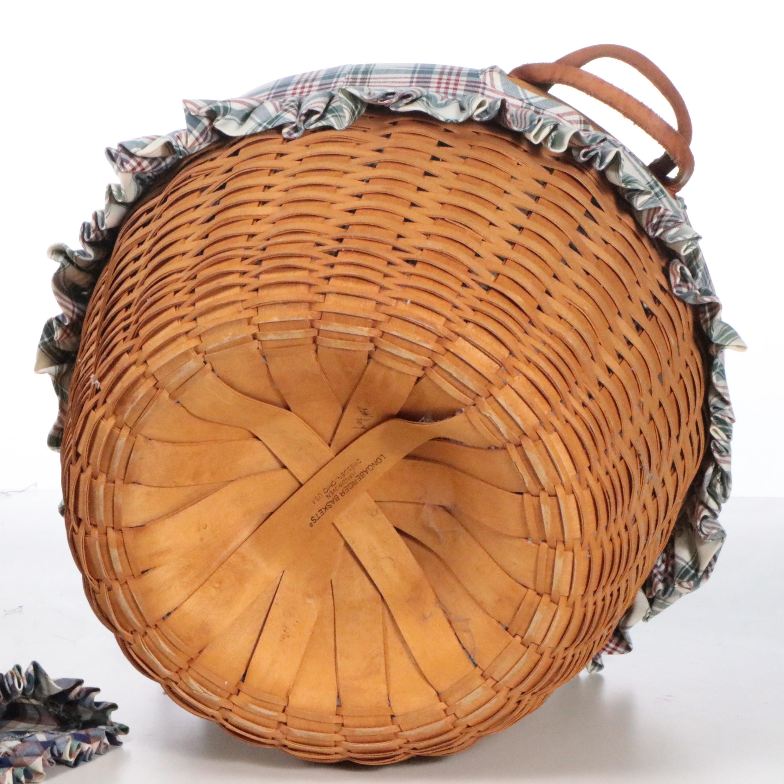 Longaberger Woven Maple Baskets with Liners