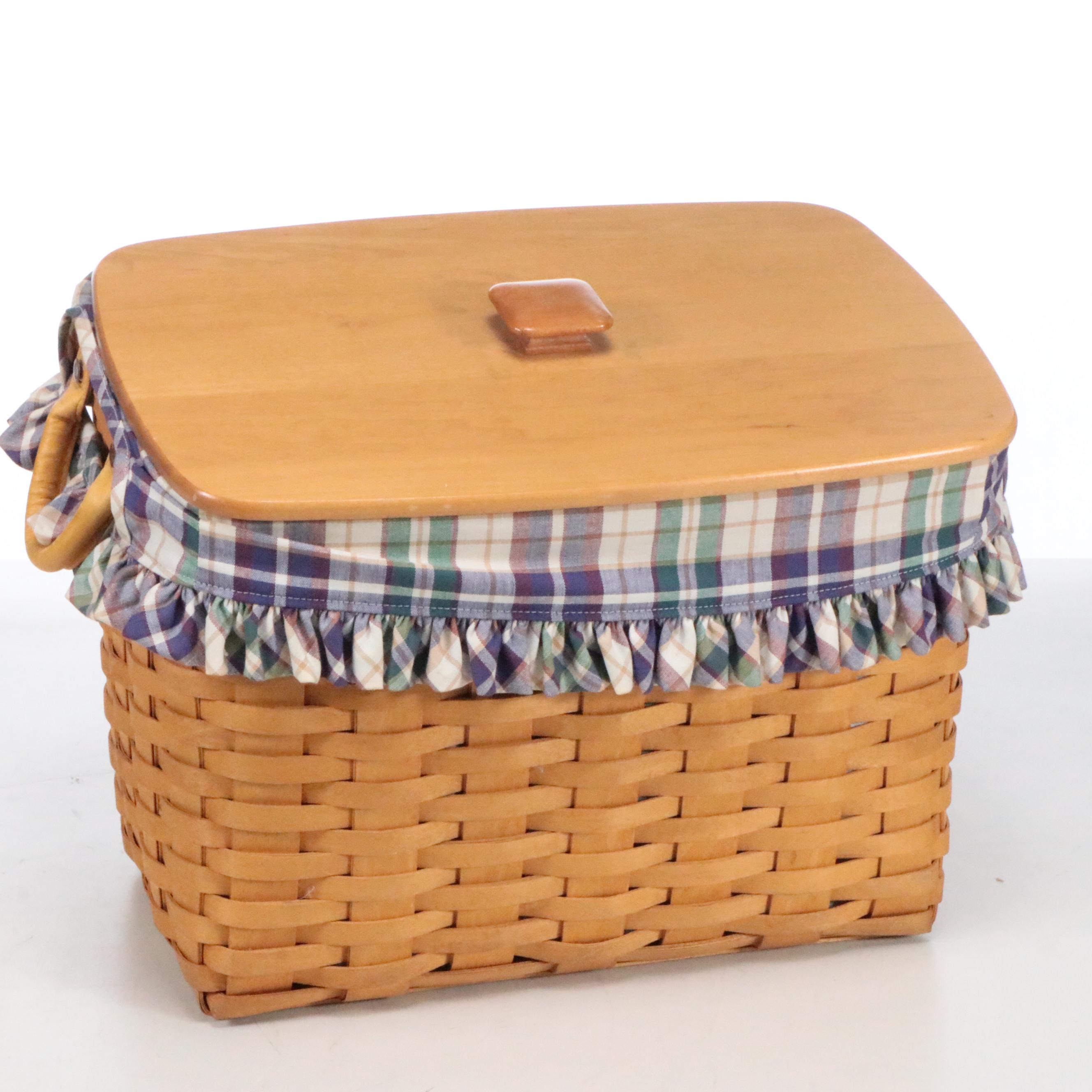 Longaberger Woven Maple Baskets with Liners