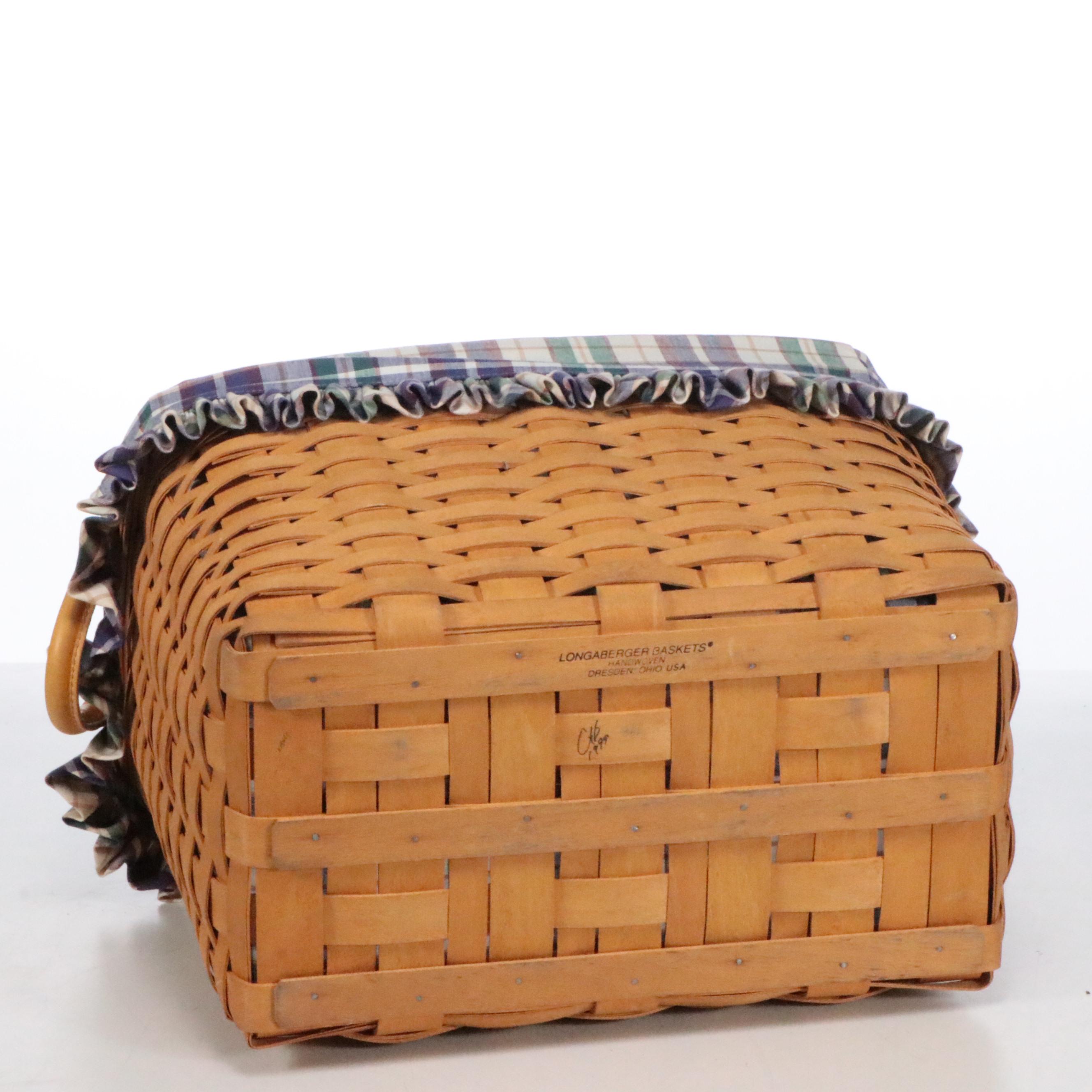 Longaberger Woven Maple Baskets with Liners