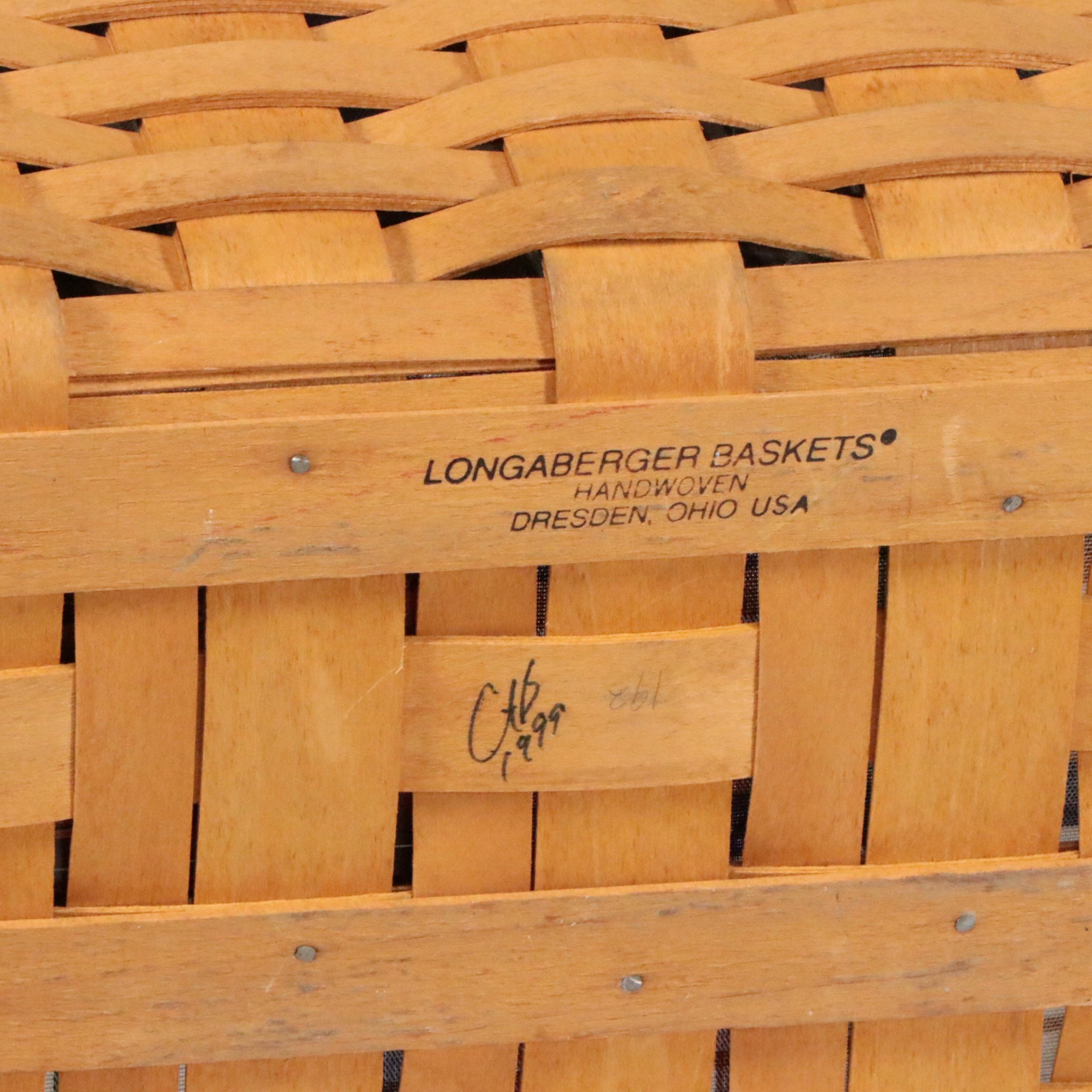 Longaberger Woven Maple Baskets with Liners