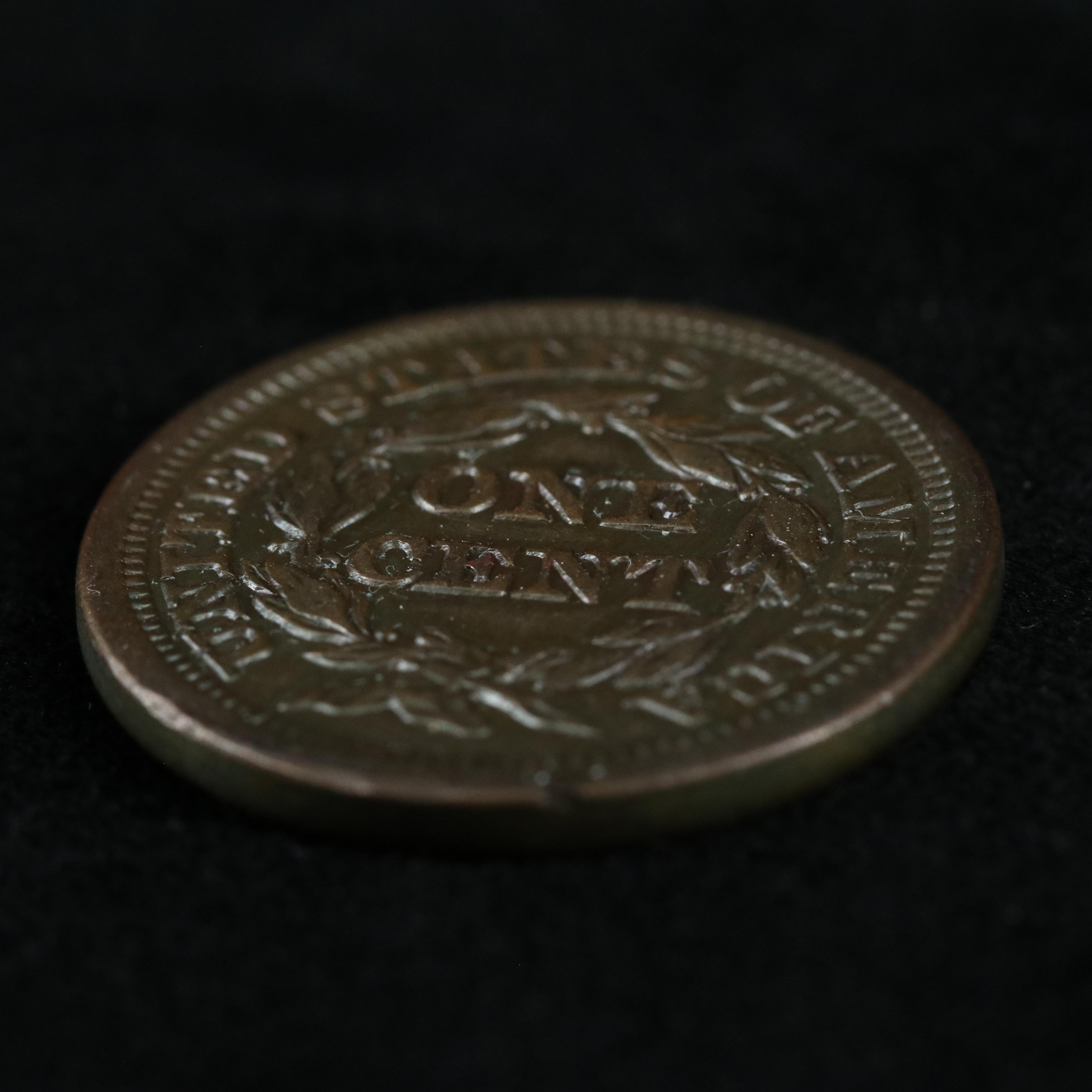 1853 Braided Hair Large Cent