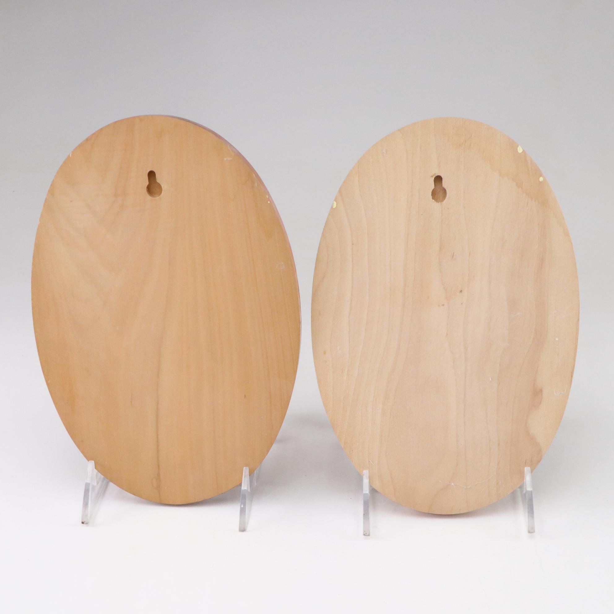 Costa Rica Inlaid Wood Plaques, Wooden Dragon & Hong Kong Hand-Painted Vase