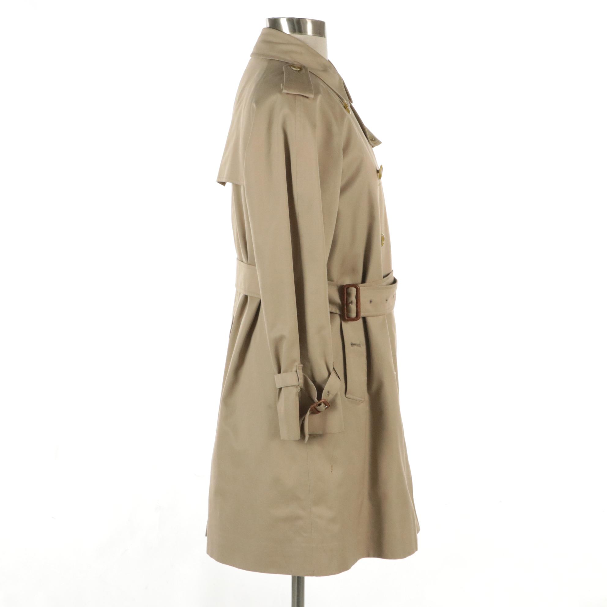 Burberrys Cotton Blend Double-Breasted Trench Coat