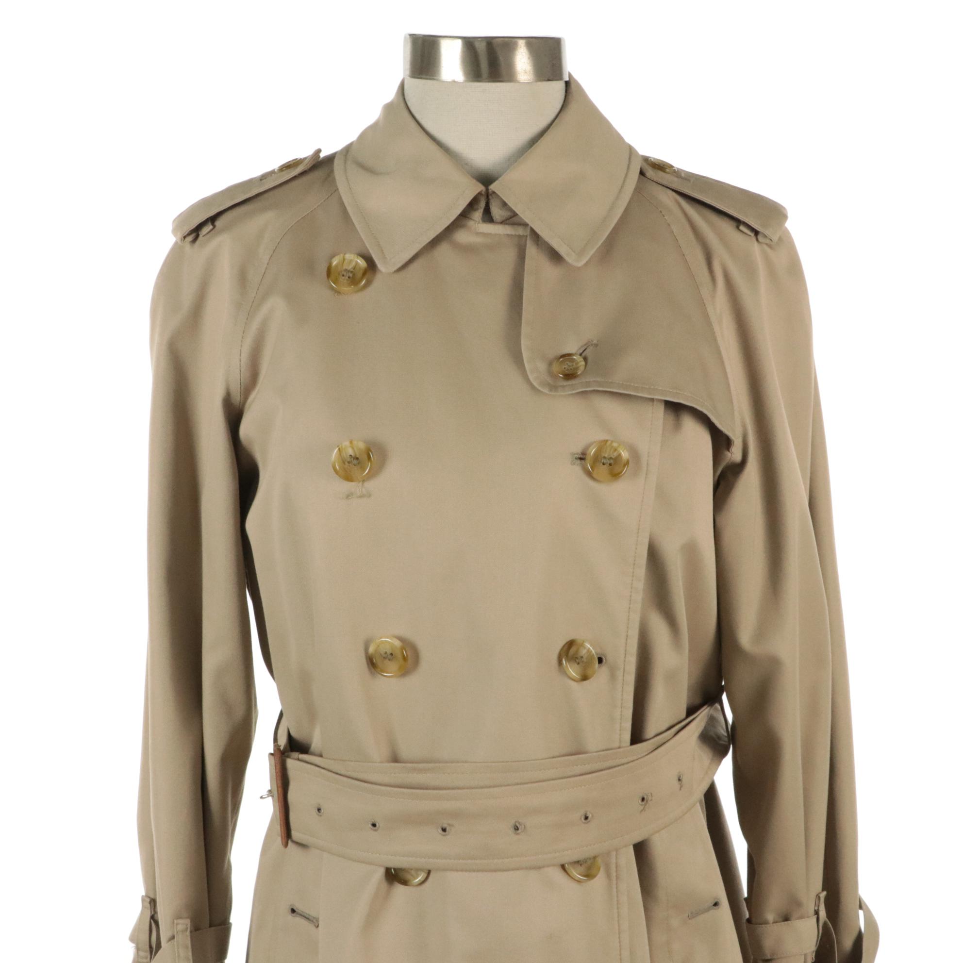 Burberrys Cotton Blend Double-Breasted Trench Coat