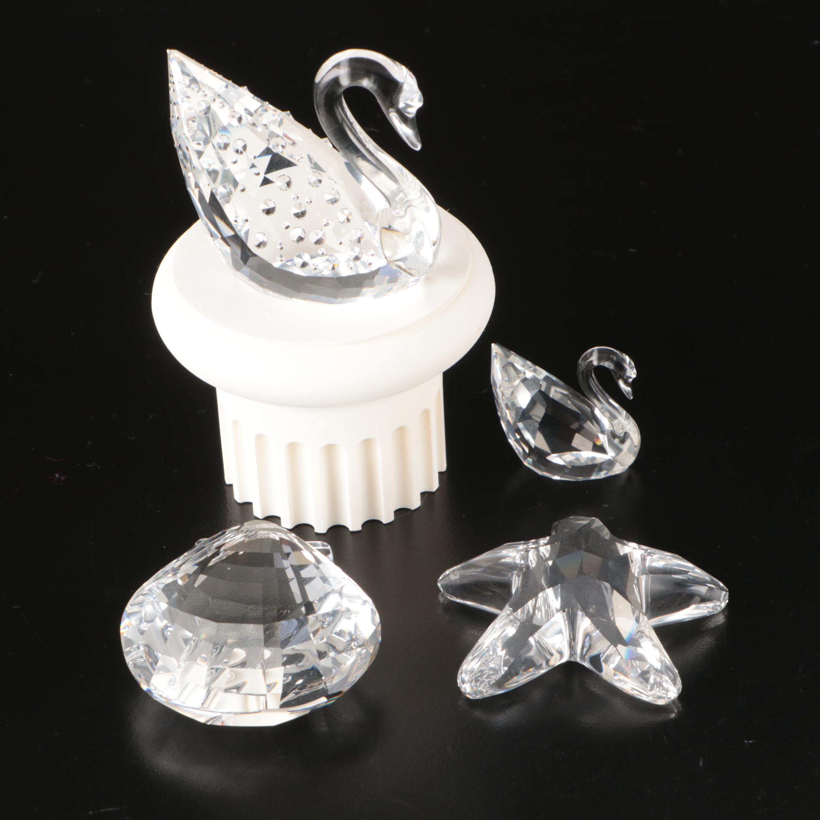Swarovski Crystal Member Gifts and Centenary Swan and Other Figurines