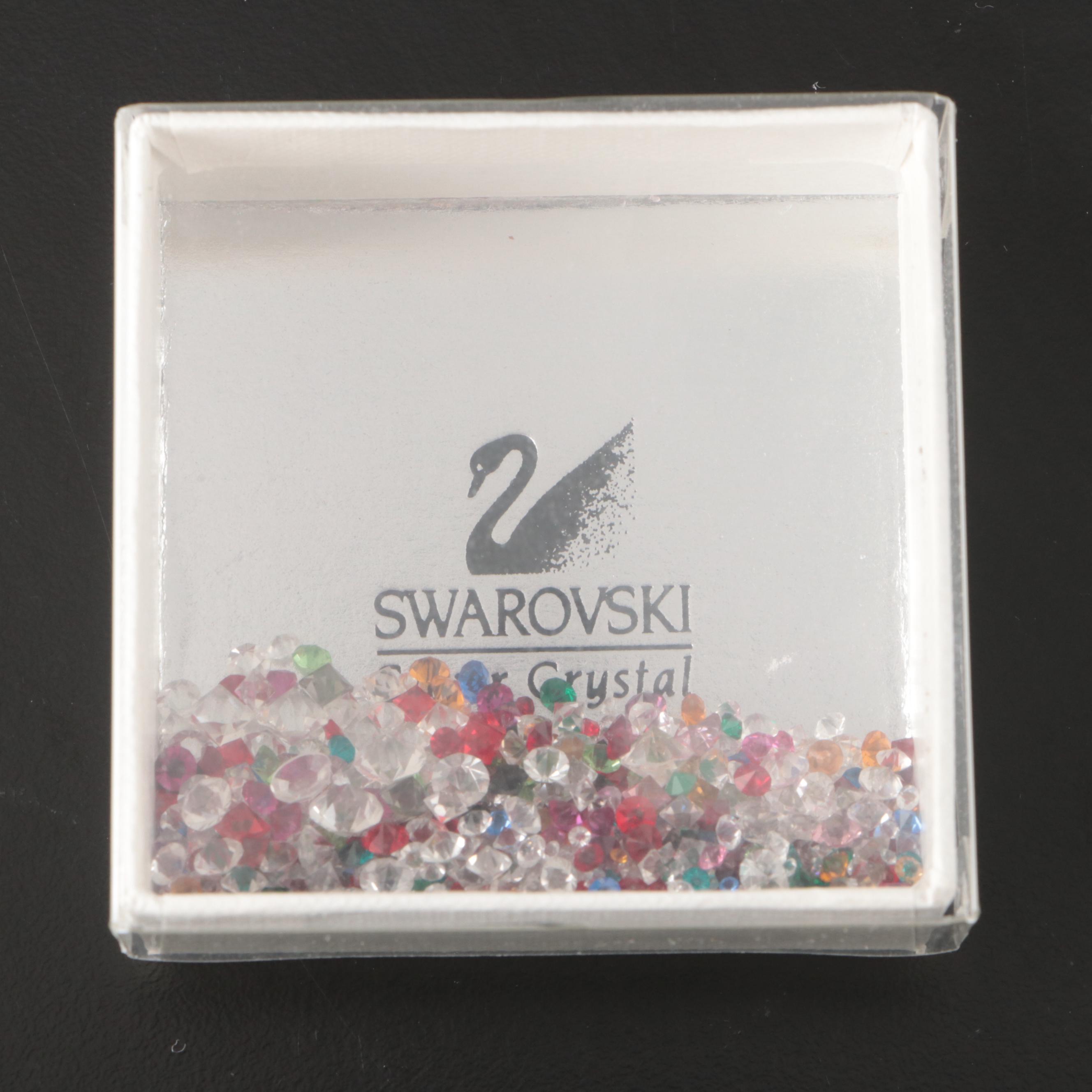 Swarovski Crystal Hearts with Other Figurines and Cleaning Kit