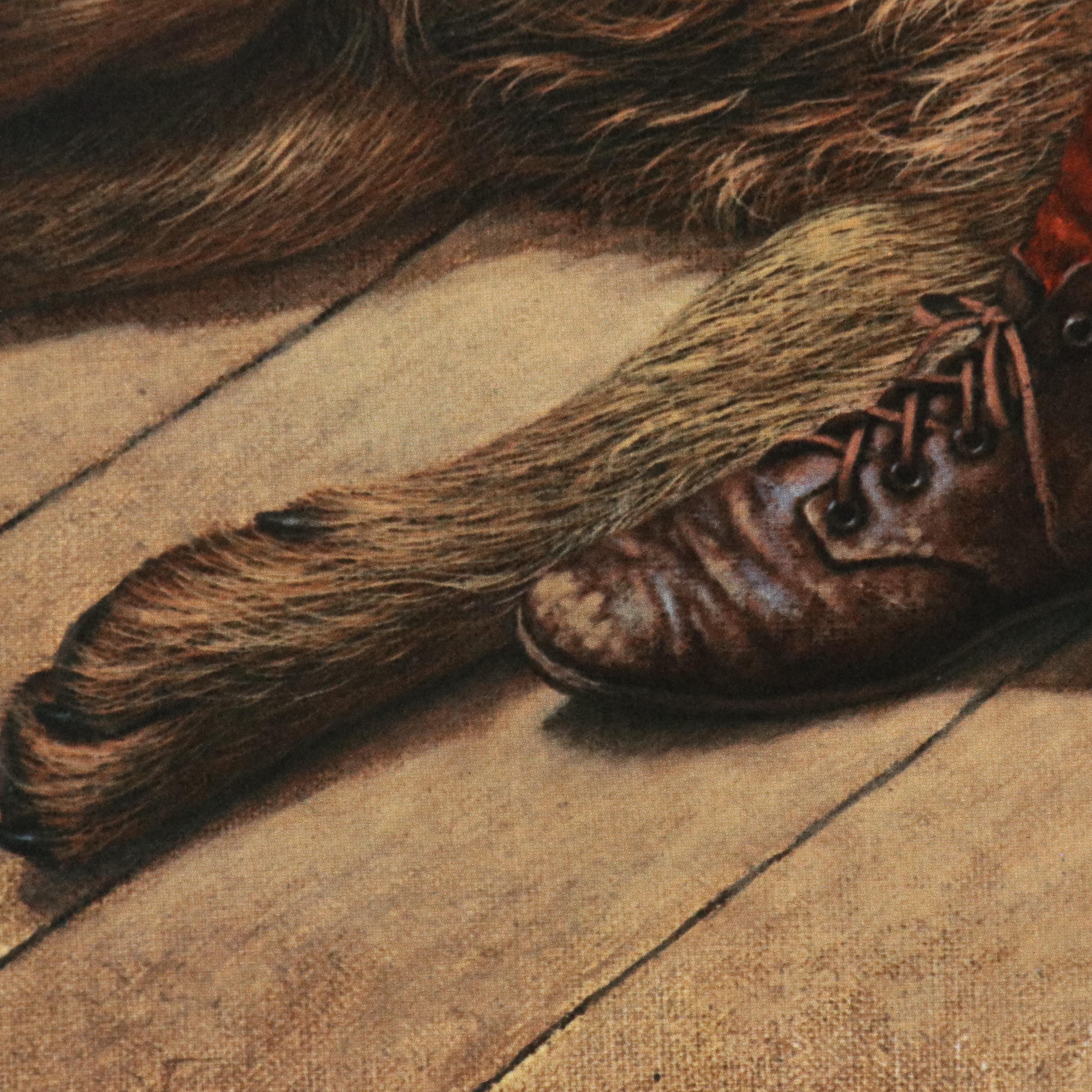 Pair of Jim Daly Offset Lithographs "Favorite Reader" and "In the Dog House"