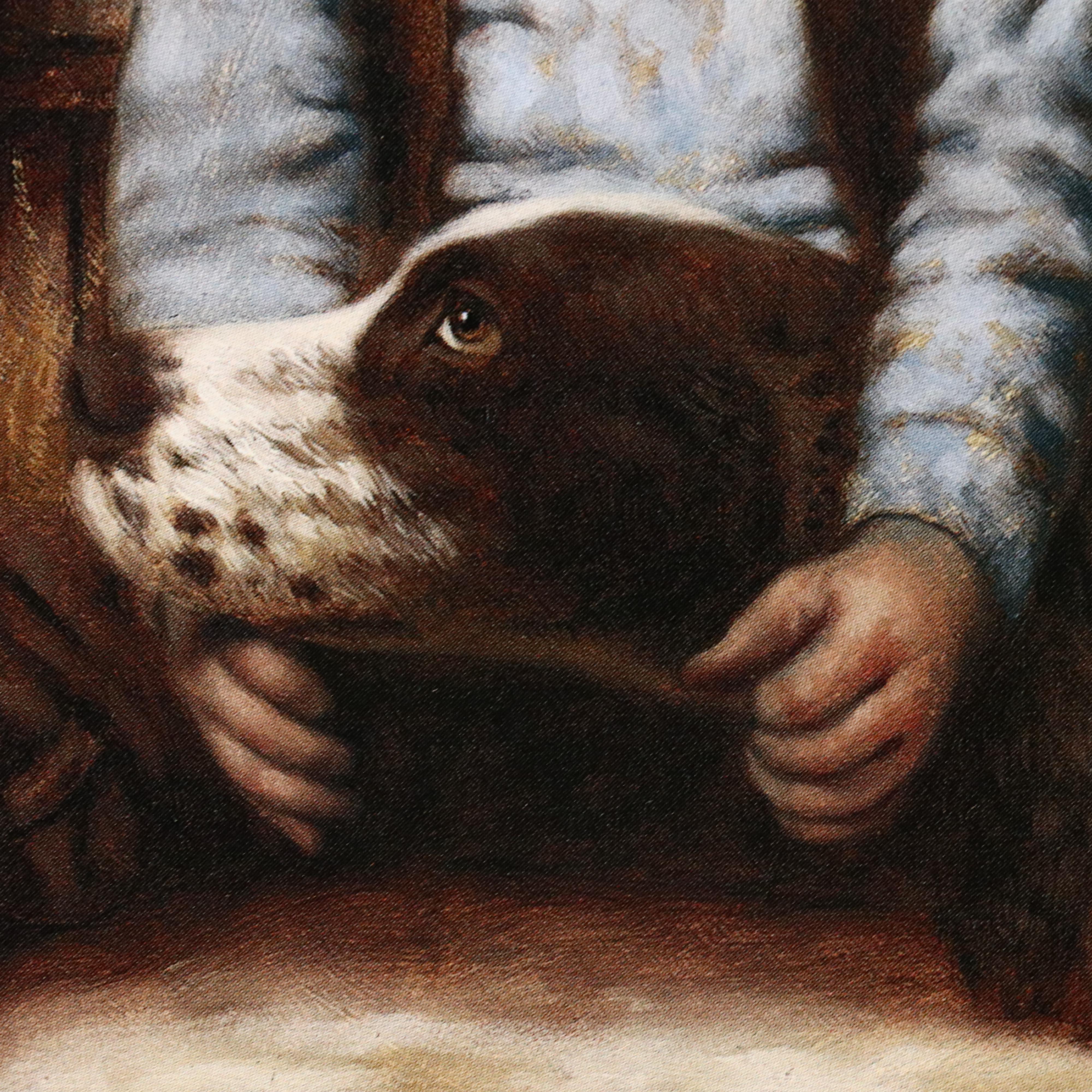 Pair of Jim Daly Offset Lithographs "Favorite Reader" and "In the Dog House"