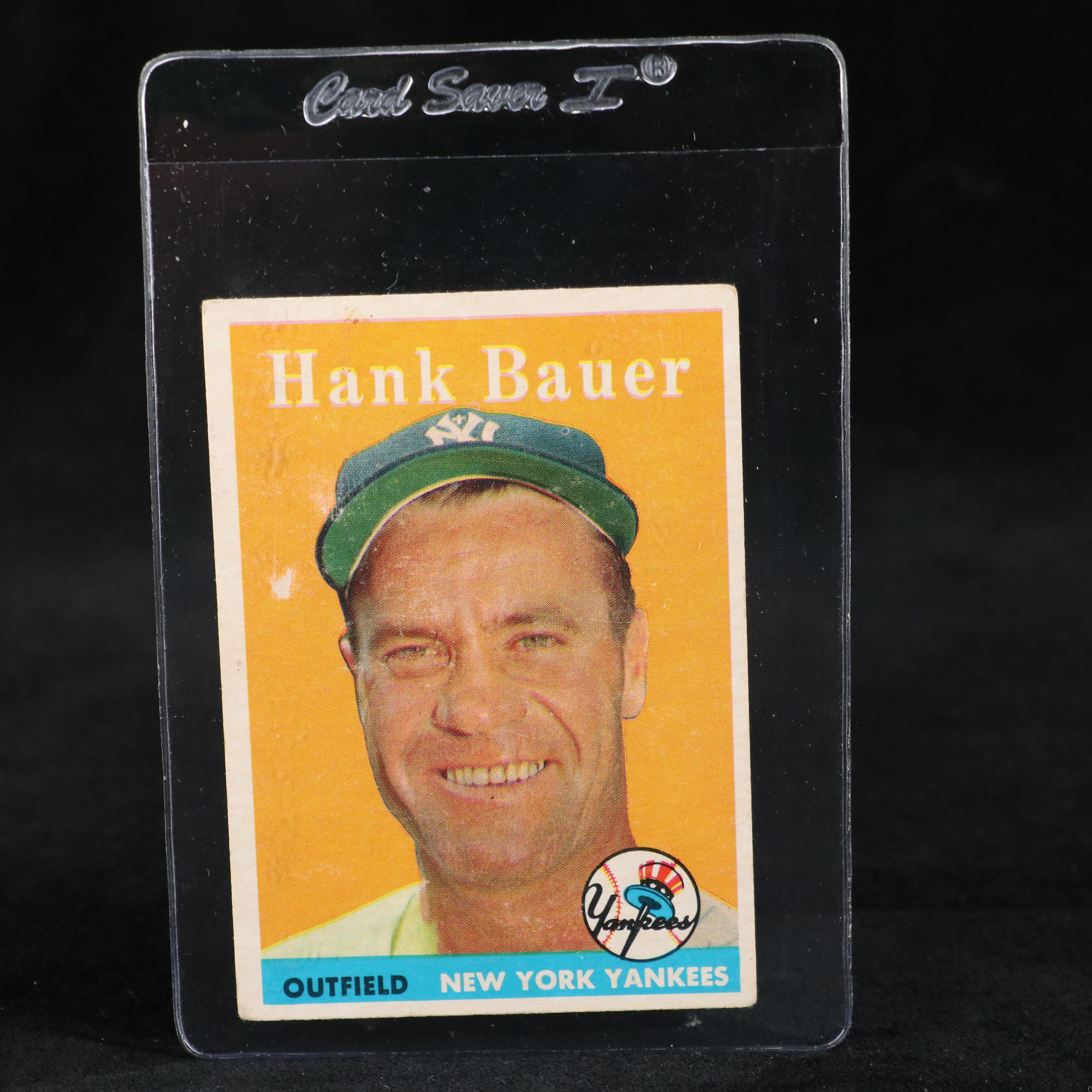 1958 Topps Hank Bauer New York Yankees Baseball Card