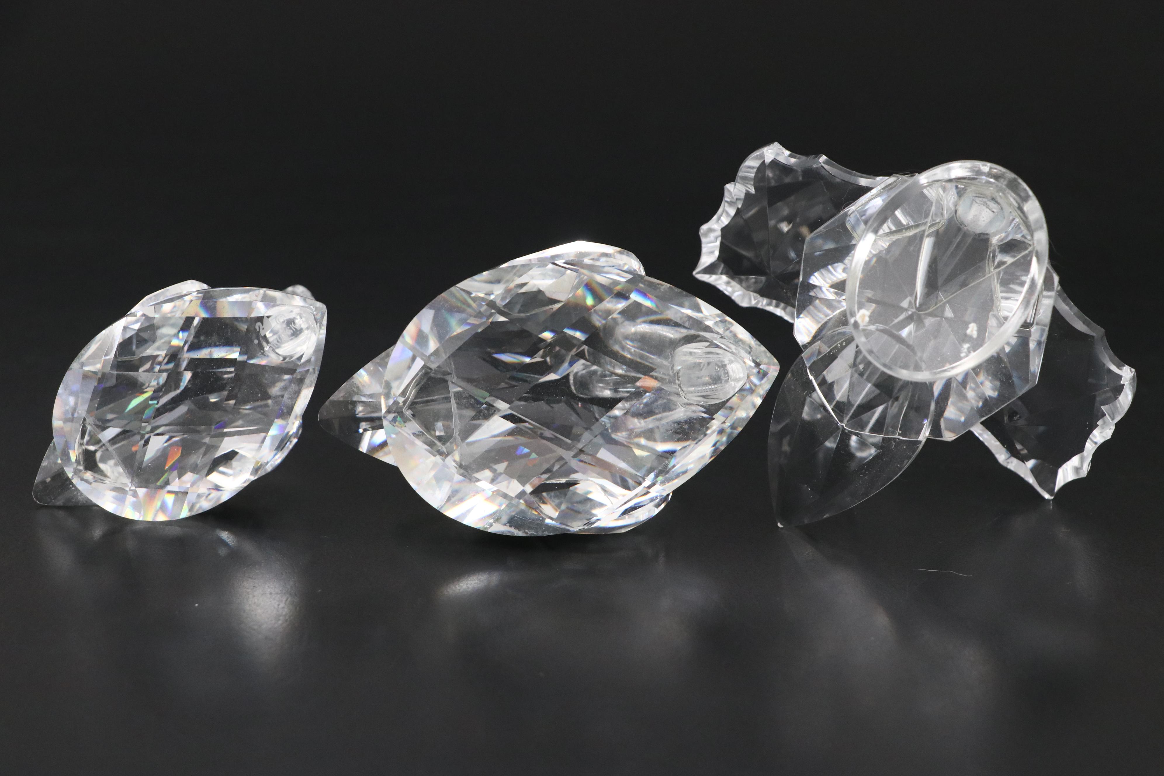 Swarovski Crystal Swan Figurines