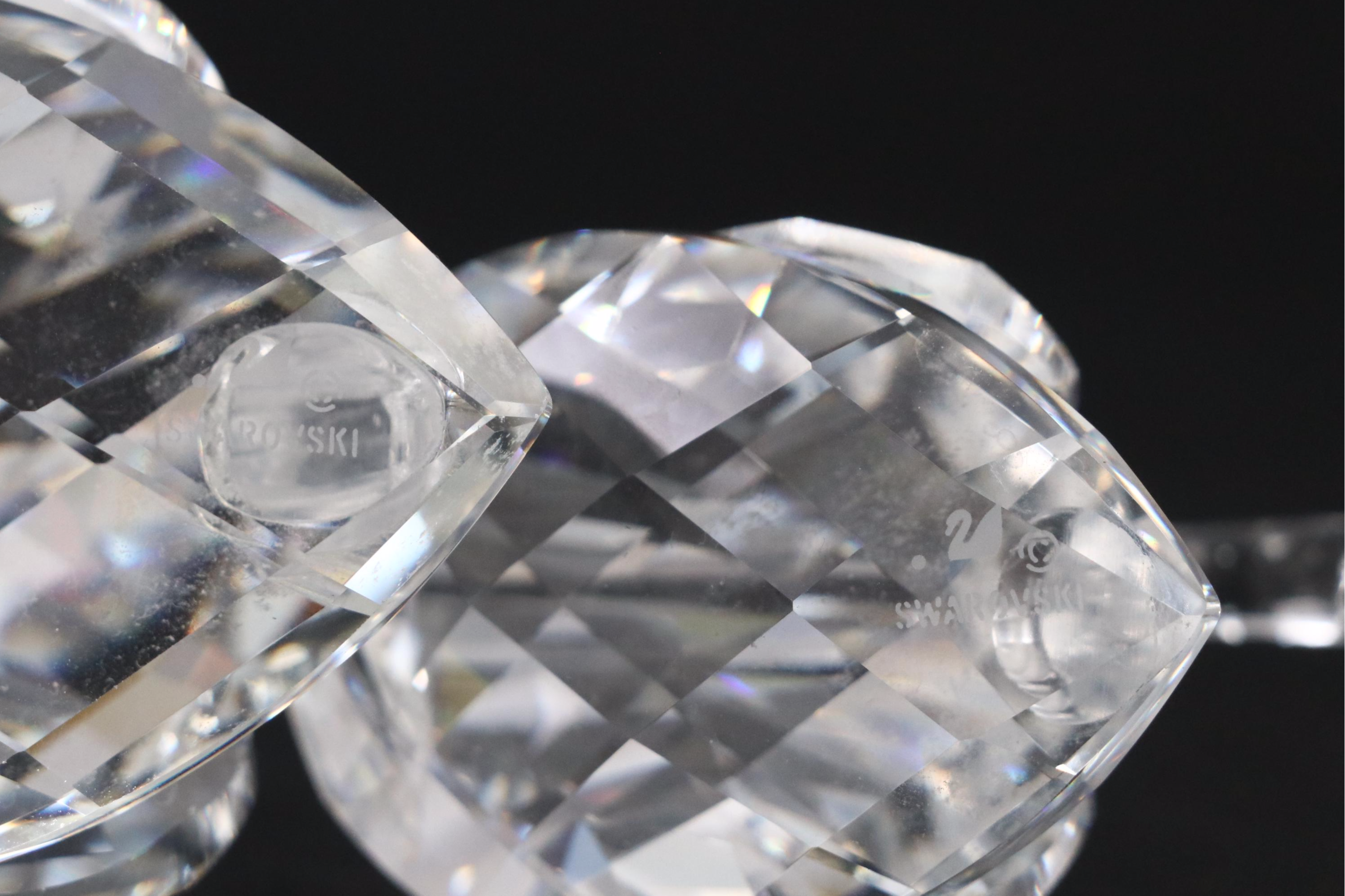 Swarovski Crystal Swan Figurines