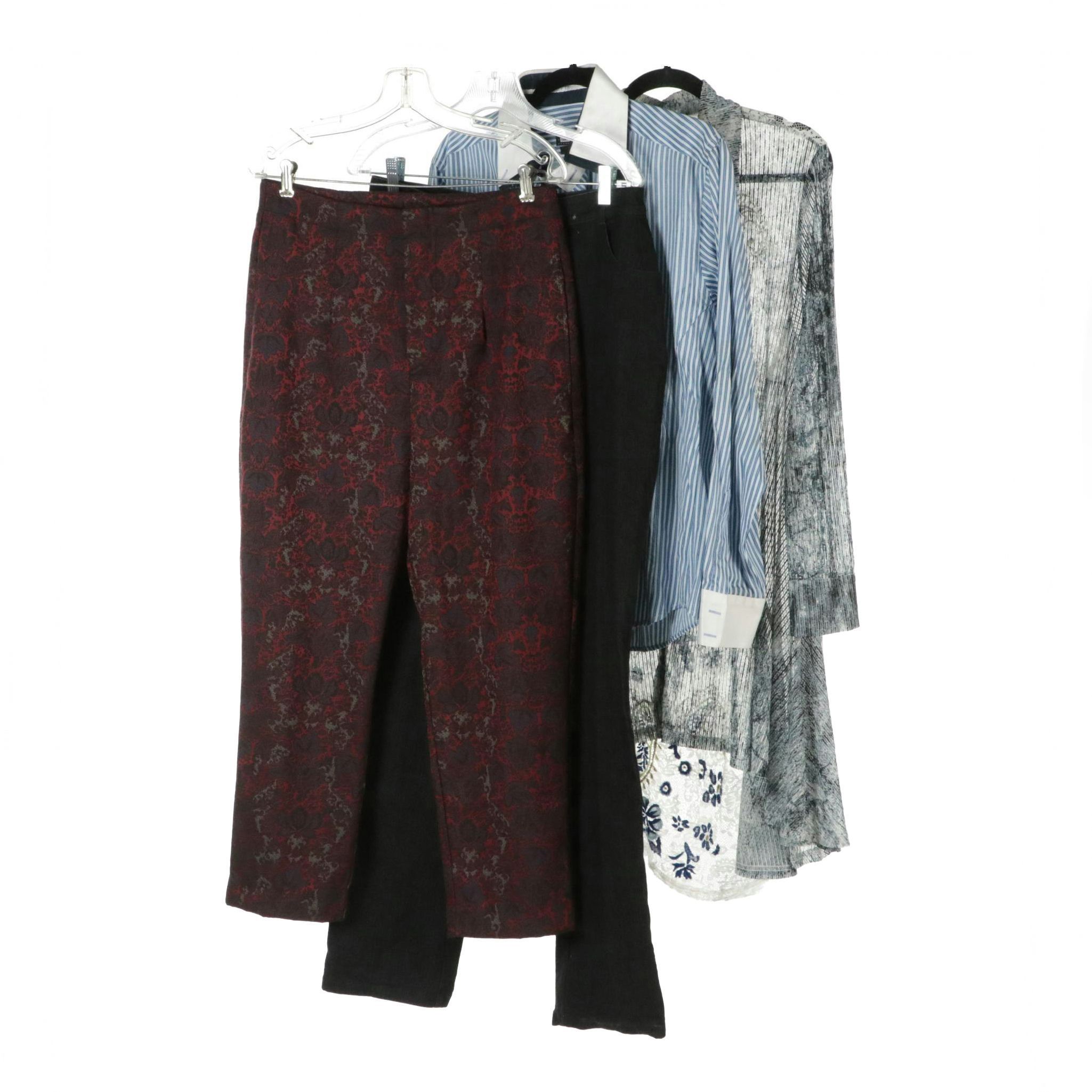 Free People Patterned Trousers, Thirty Six Degrees Slim Fit Button Down and More