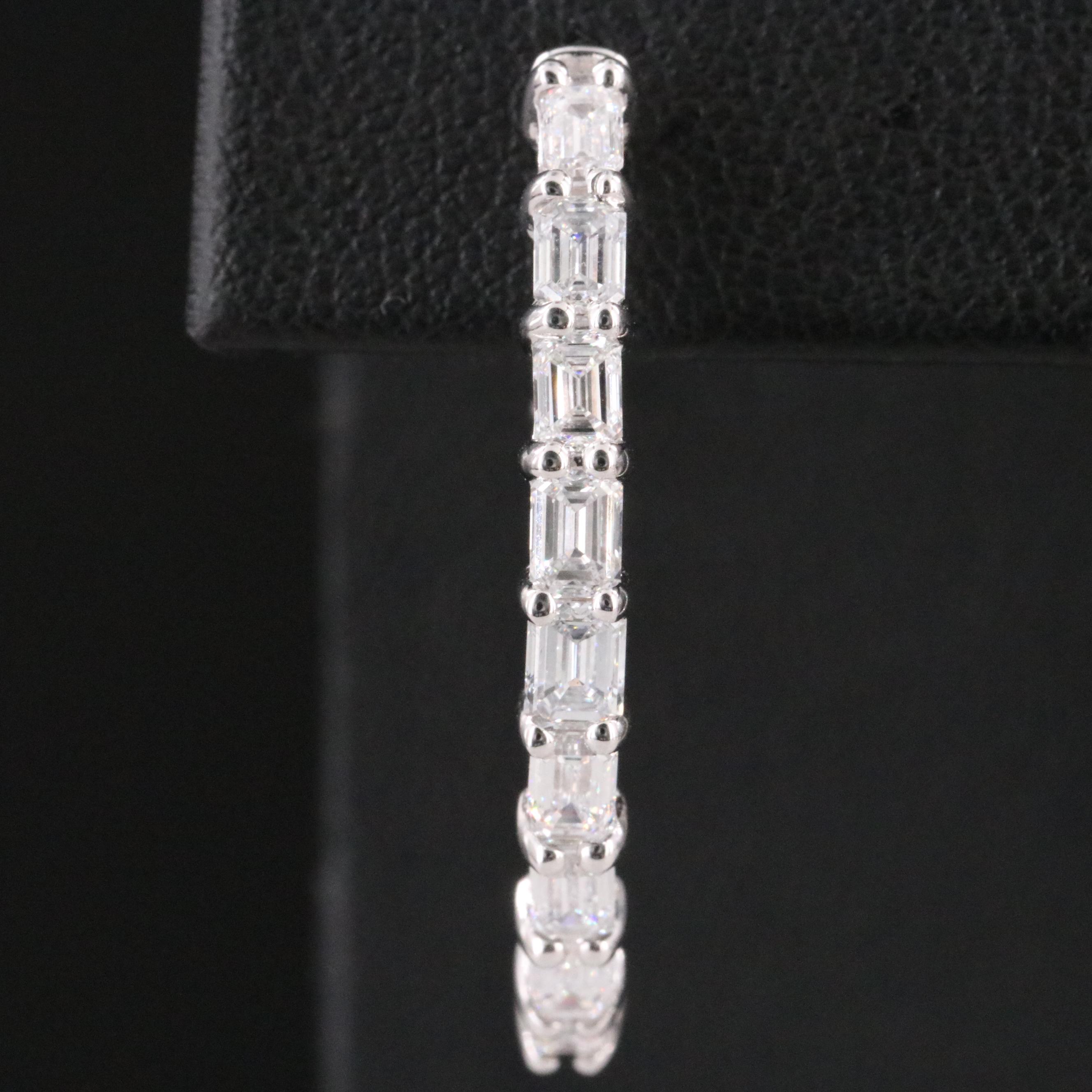 14K 3.21 CTW Lab Grown Diamond Inside-Out Hoop Earrings