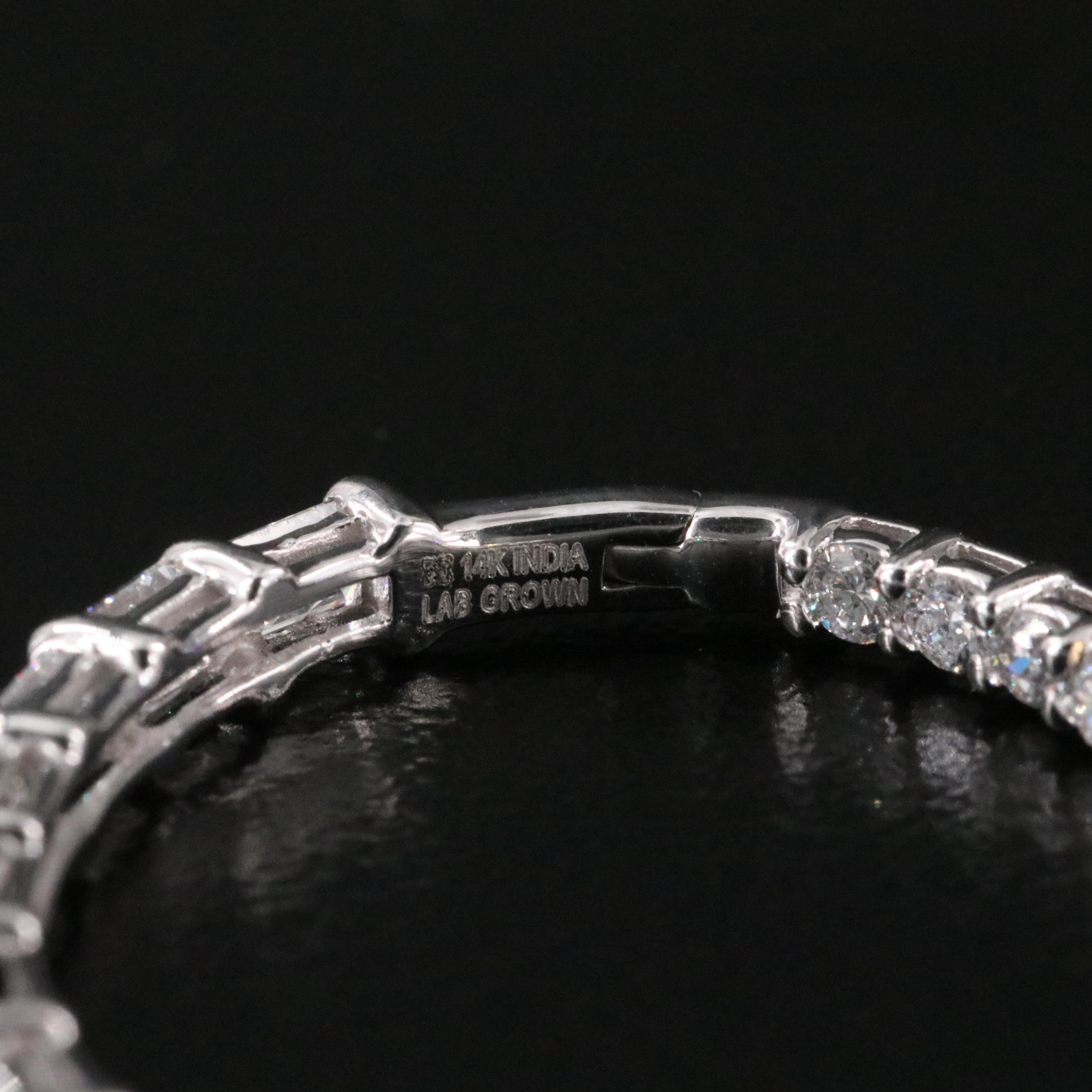 14K 3.21 CTW Lab Grown Diamond Inside-Out Hoop Earrings