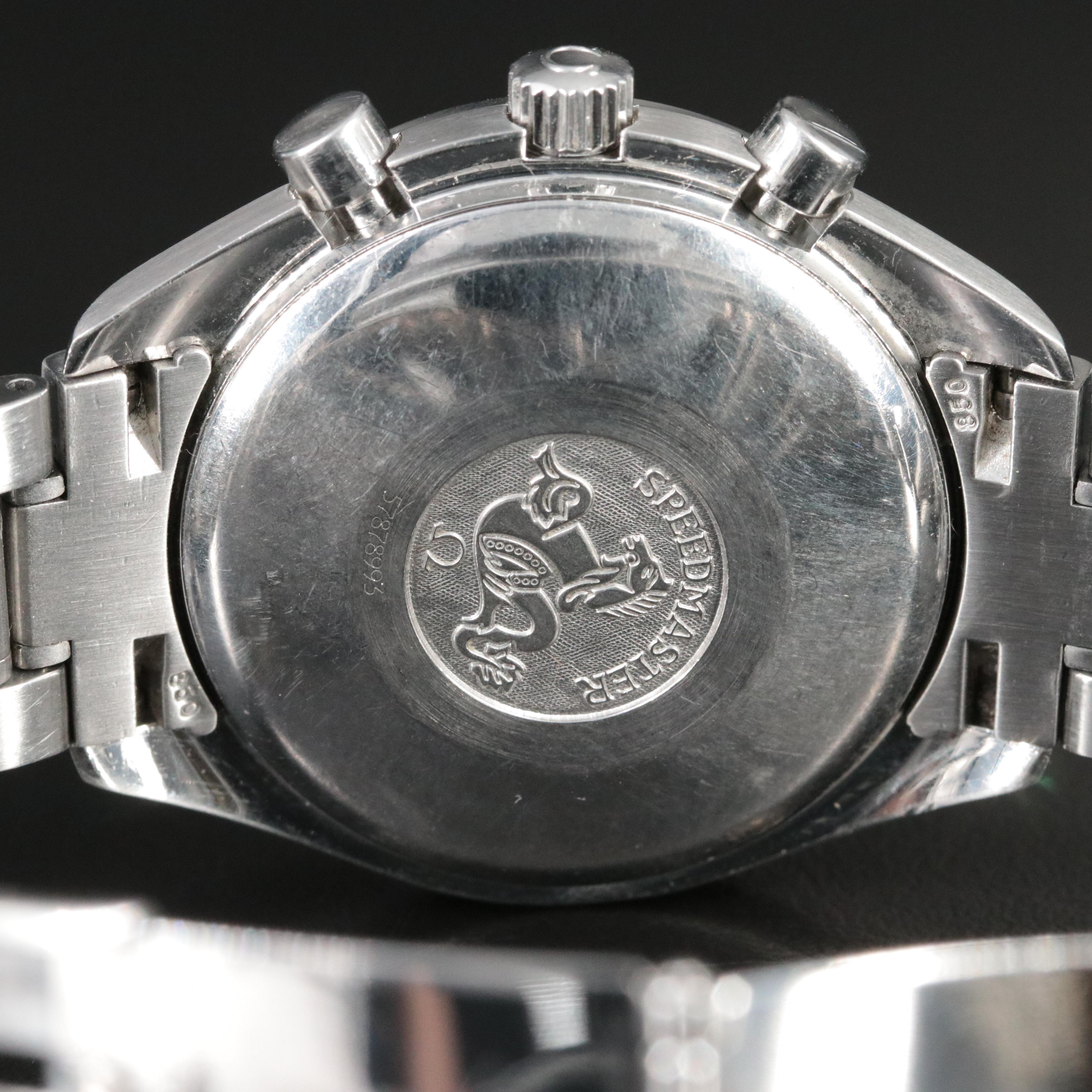 Omega Speedmaster Triple Calendar Blue Steel Automatic Watch