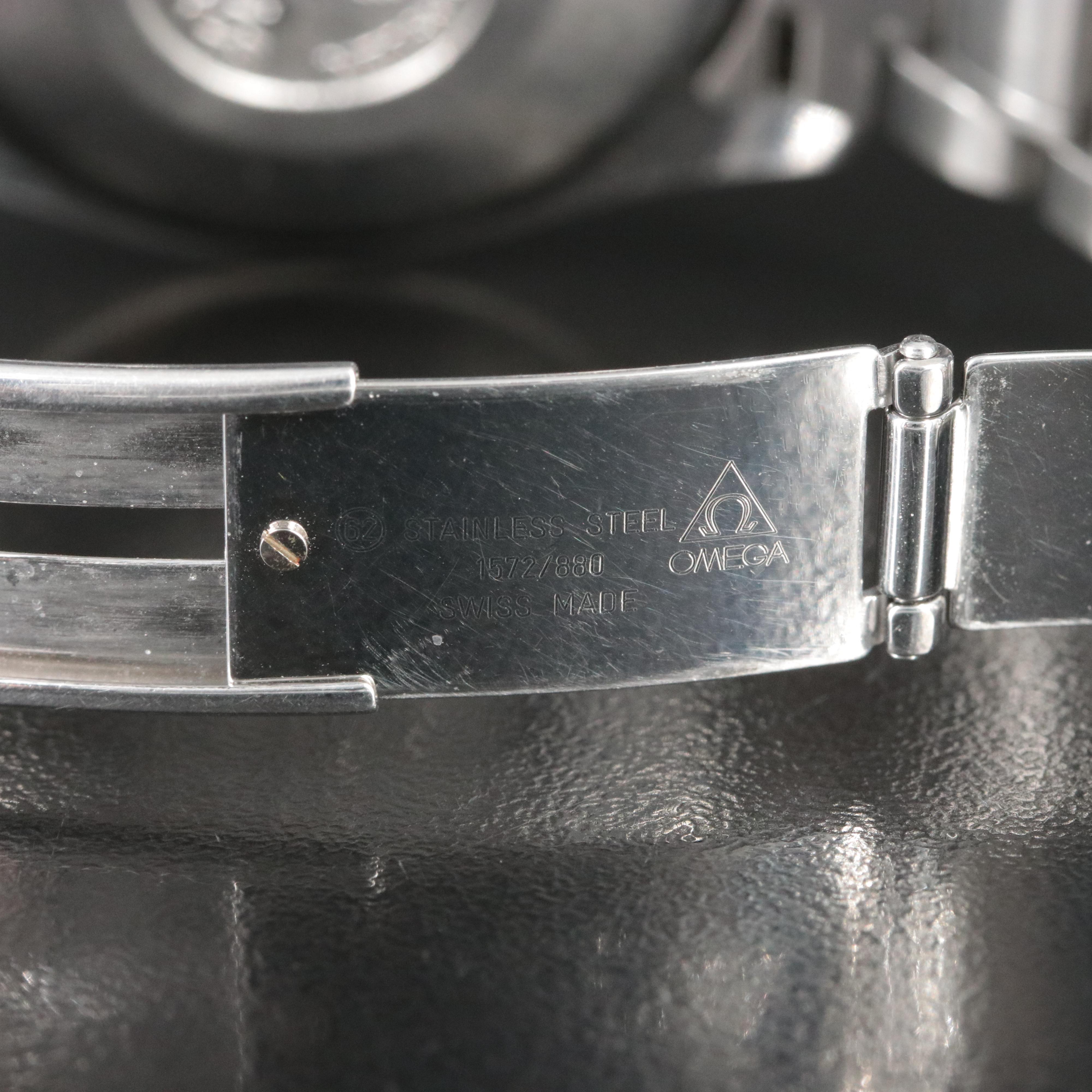 Omega Speedmaster Triple Calendar Blue Steel Automatic Watch