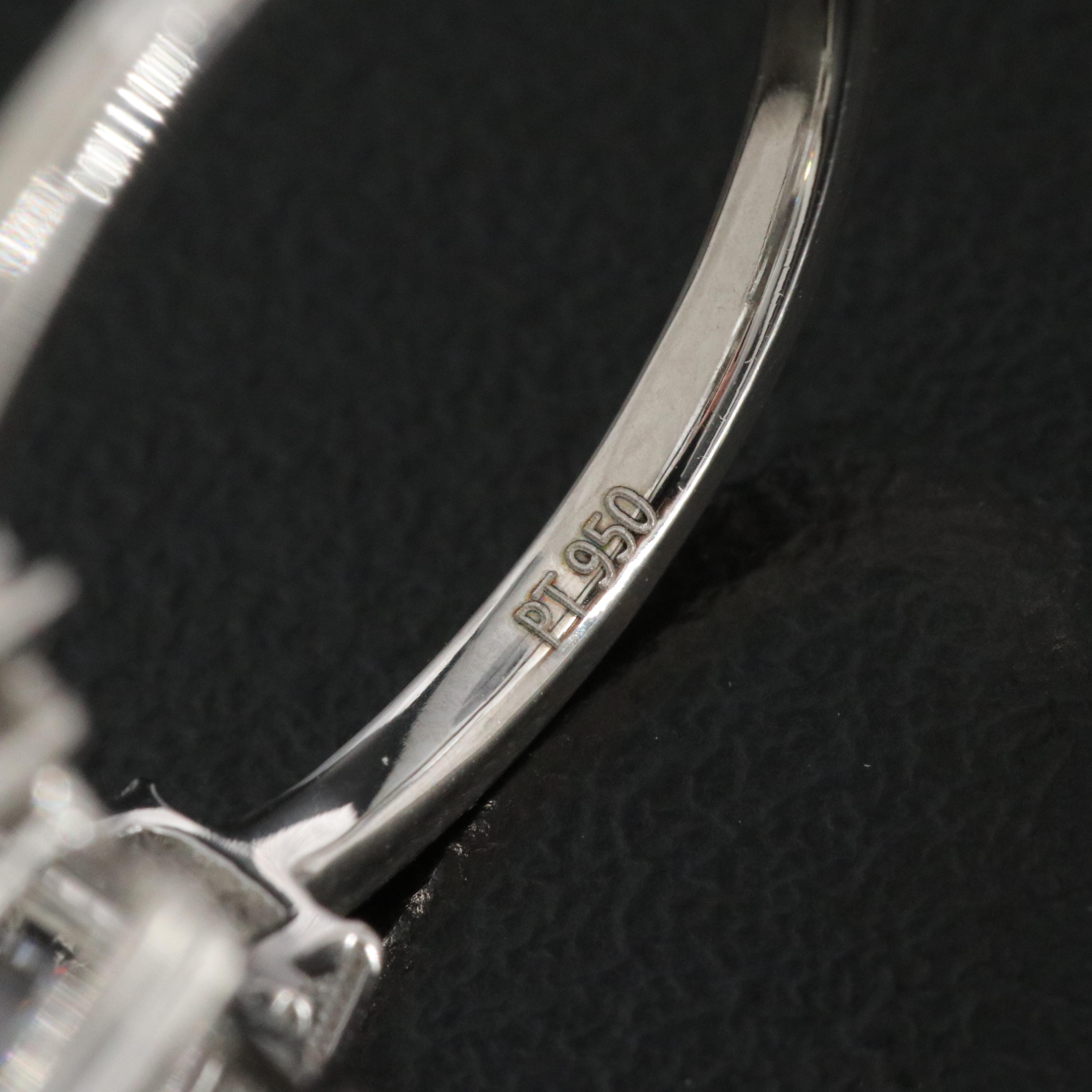 Platinum 6.20 CTW Lab Grown Diamond Ring with IGI Report