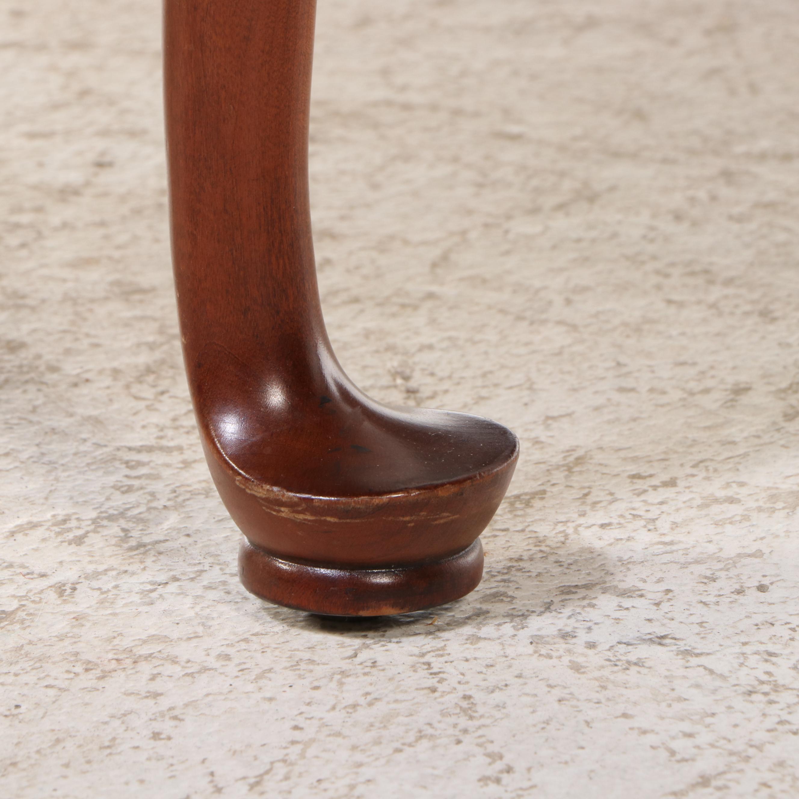 Tell City Chair Co. Queen Anne Style Cherry Dining Table and Eight Chairs