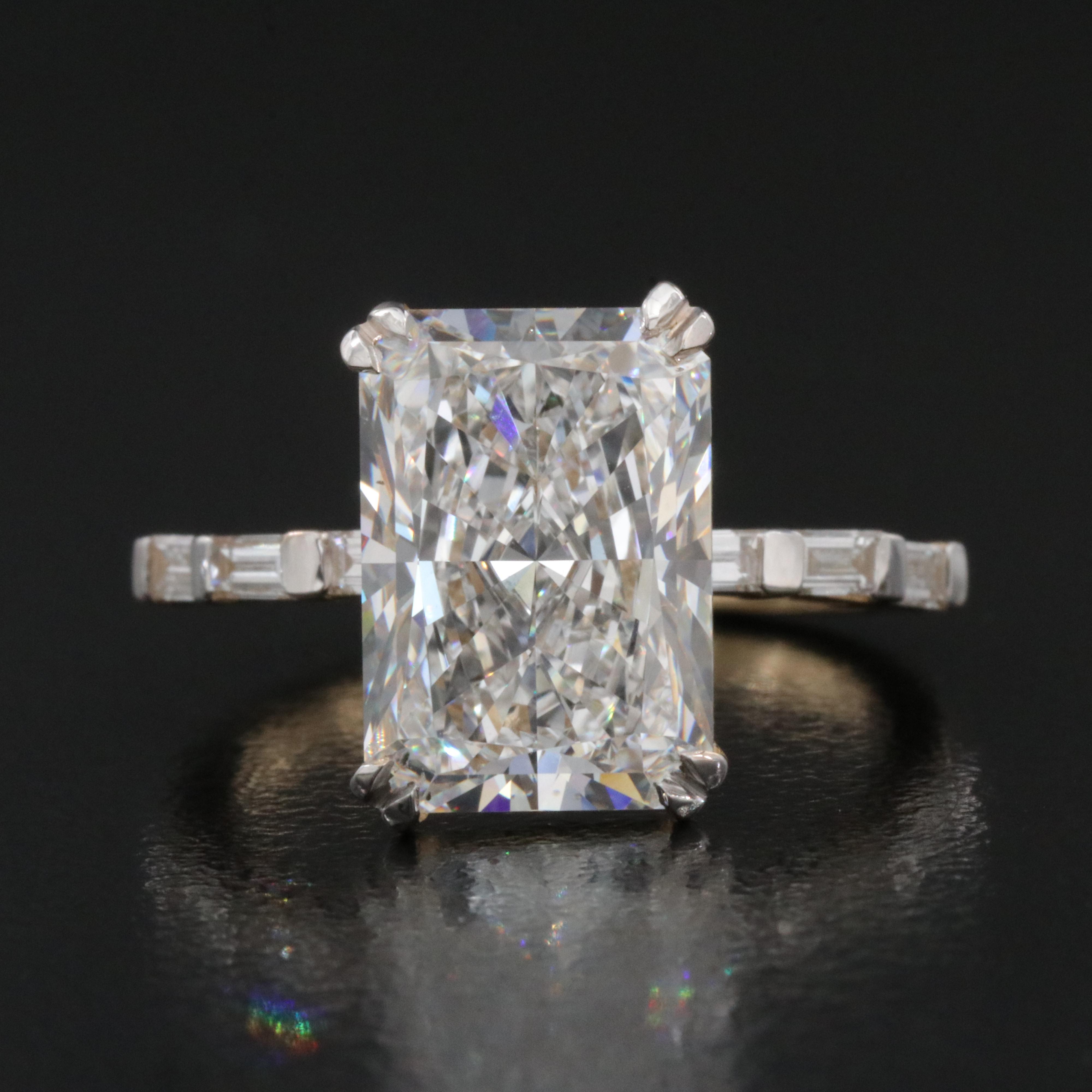 14K 5.32 CTW Lab Grown Diamond Ring with IGI Report