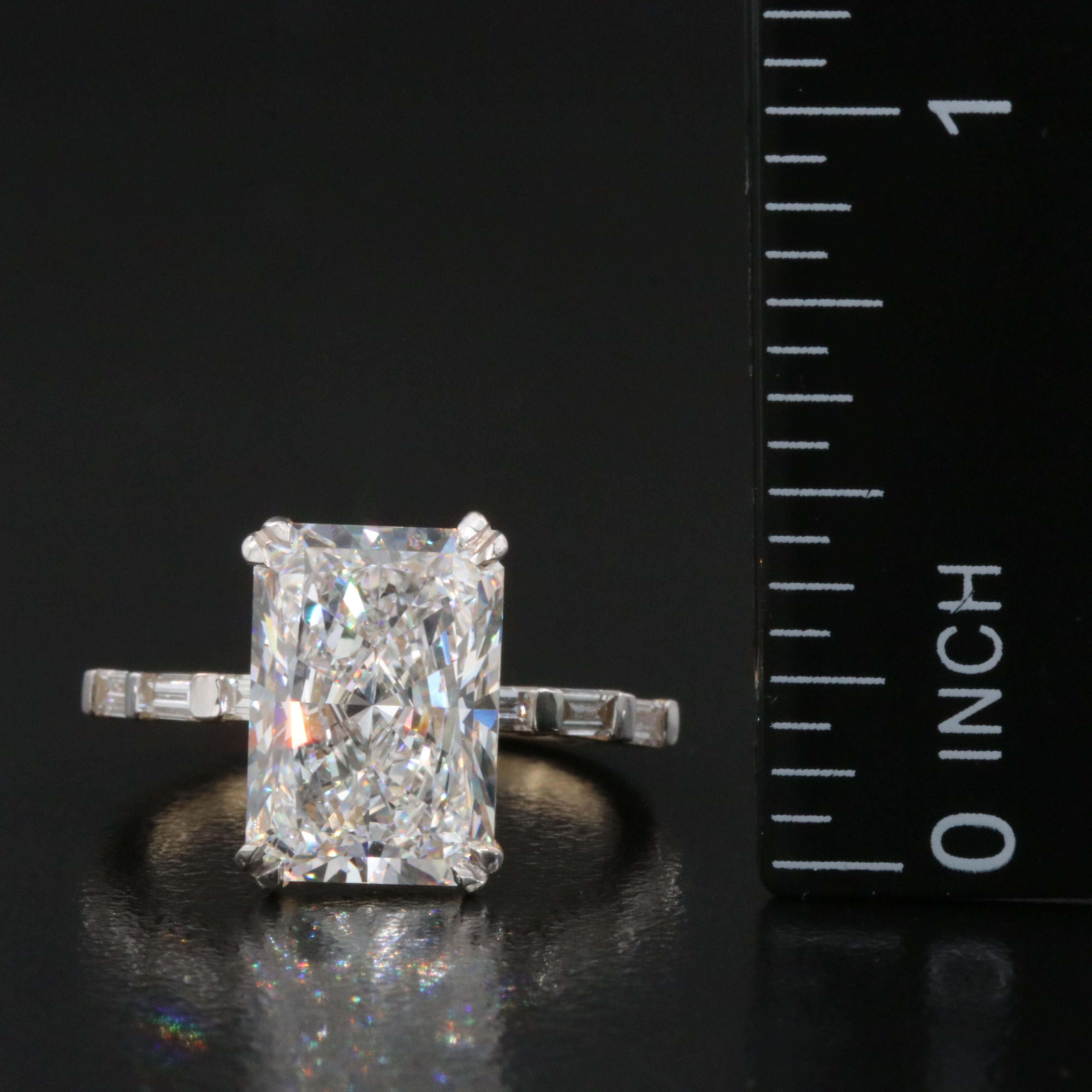 14K 5.32 CTW Lab Grown Diamond Ring with IGI Report
