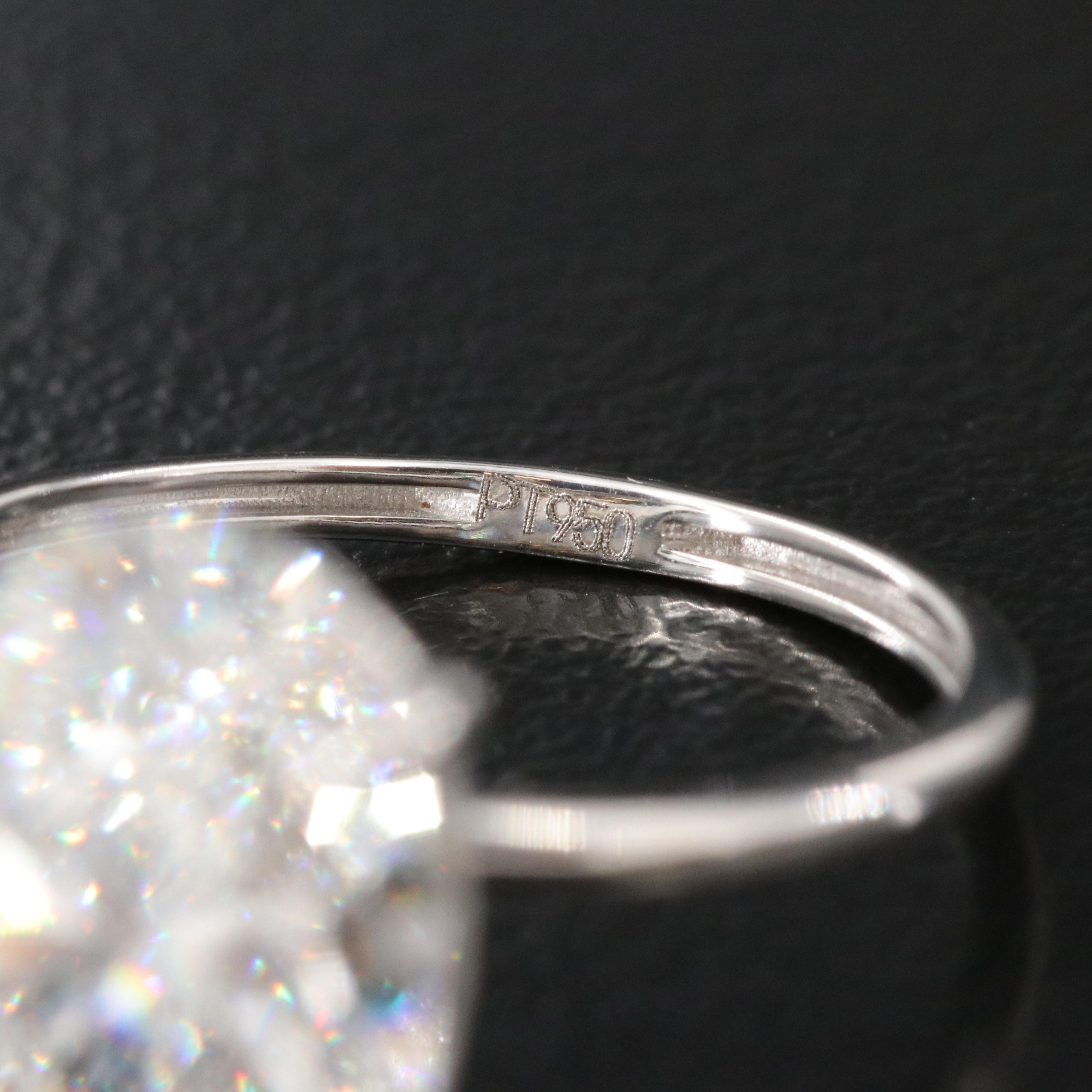 Platinum 4.26 CT Lab Grown Diamond Solitaire Ring with IGI Report