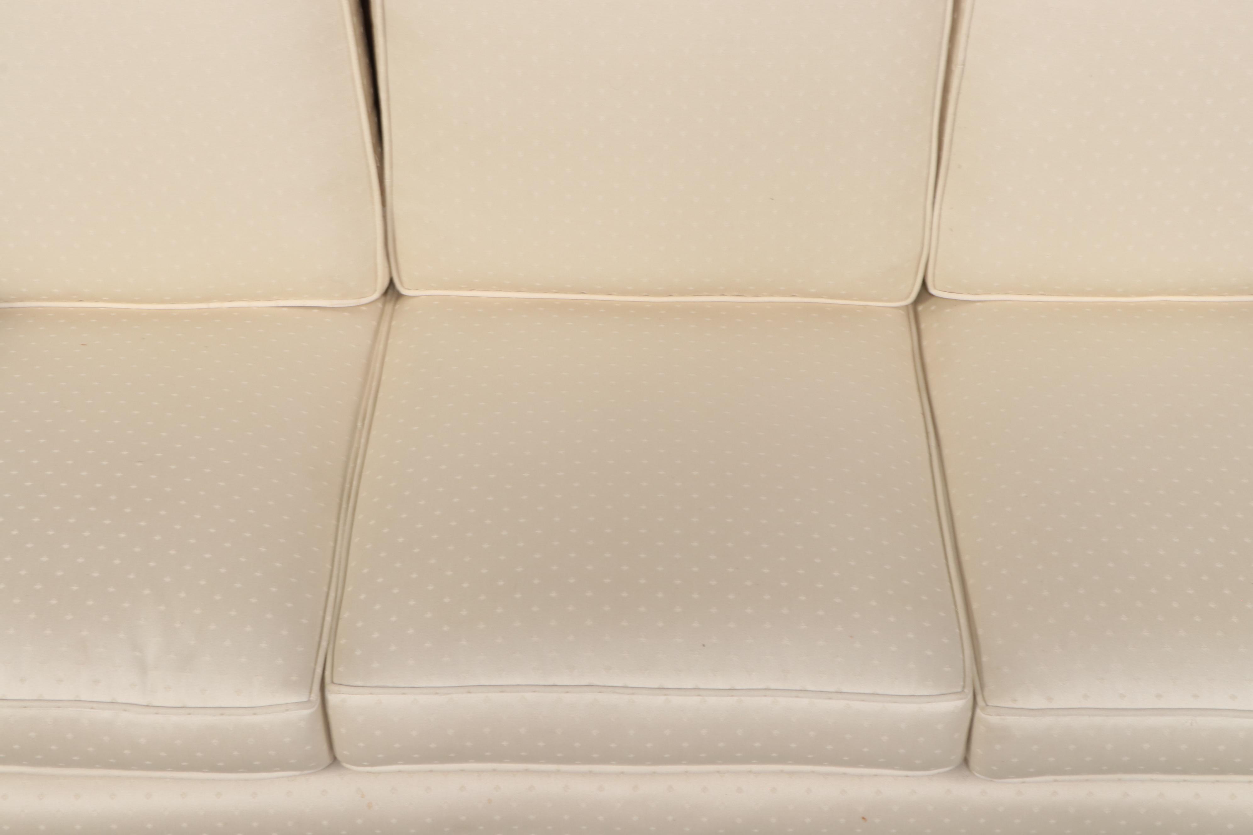 Queen Anne Style Caned Birch Framed Sofa, Mid-20th Century